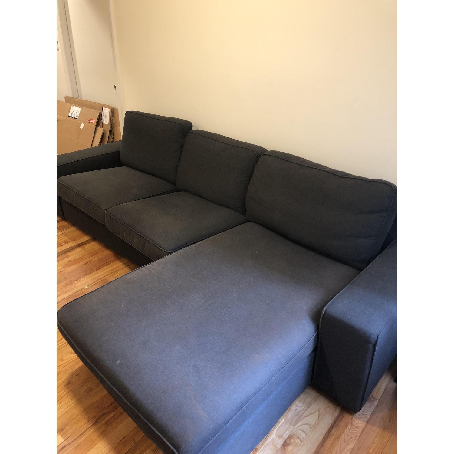 Ikea Navy Blue Sectional Sofa - image-2