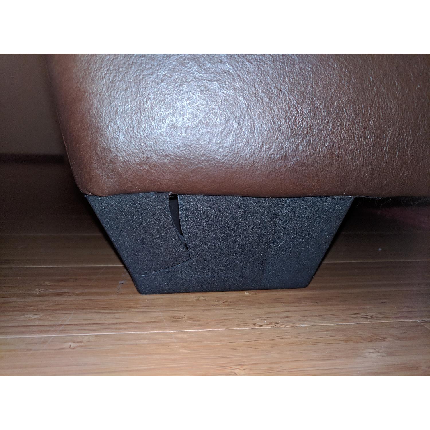 Macy's Italsofa Brown Leather Chair - image-6