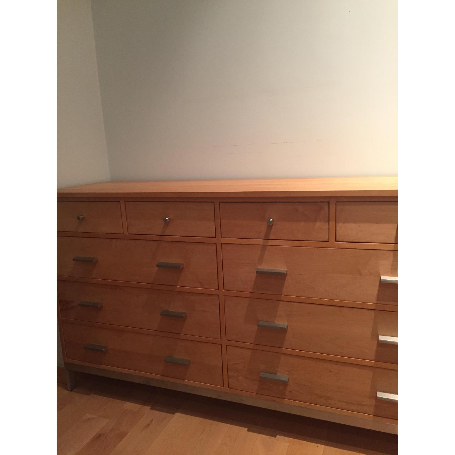 Room & Board Linear Maple & Stainless Steel Dresser - image-3