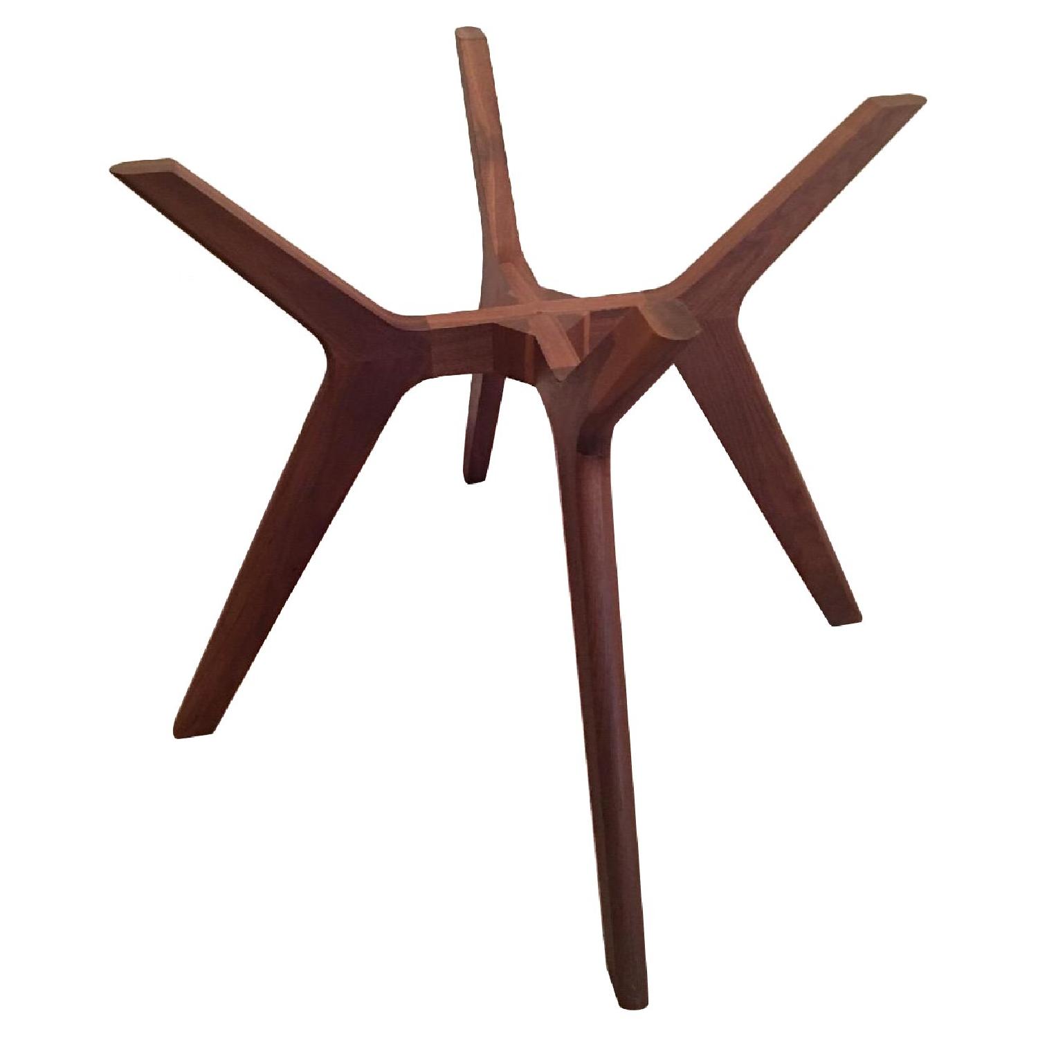 Mid Century Modern Walnut Dining Table Base - image-0