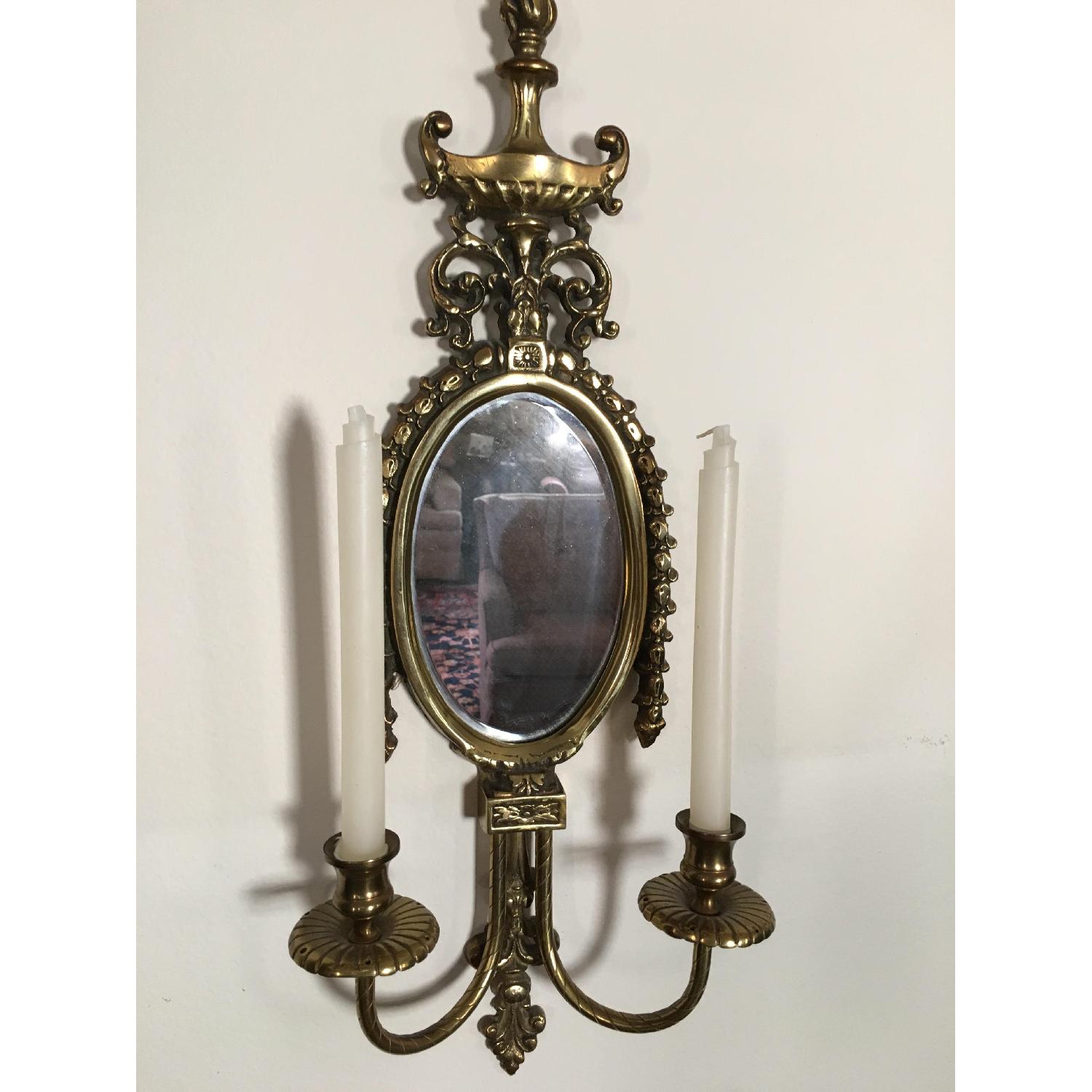 Antique Reproduction Double Candle Sconces AptDeco