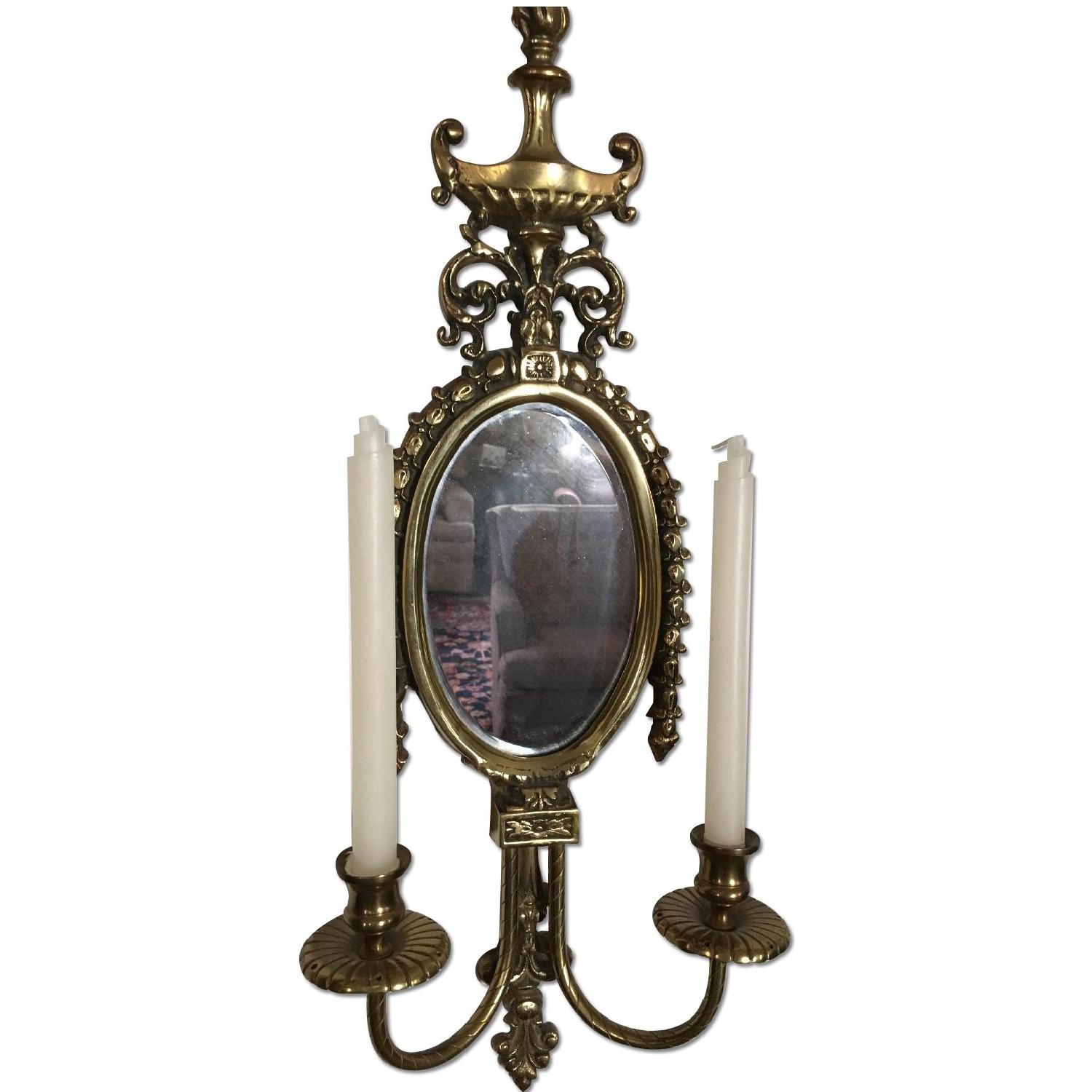 Antique Reproduction Double Candle Sconces AptDeco