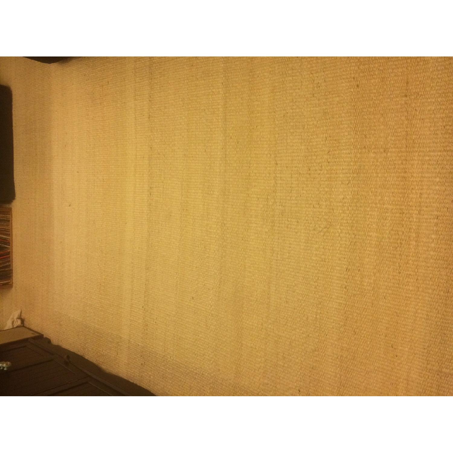 Hand-Woven Natural Fiber Natural Fiber Jute Bleached Rug - image-1