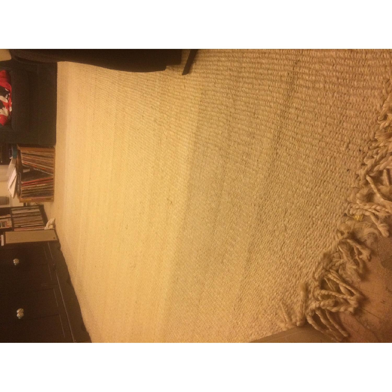 Hand-Woven Natural Fiber Natural Fiber Jute Bleached Rug - image-3