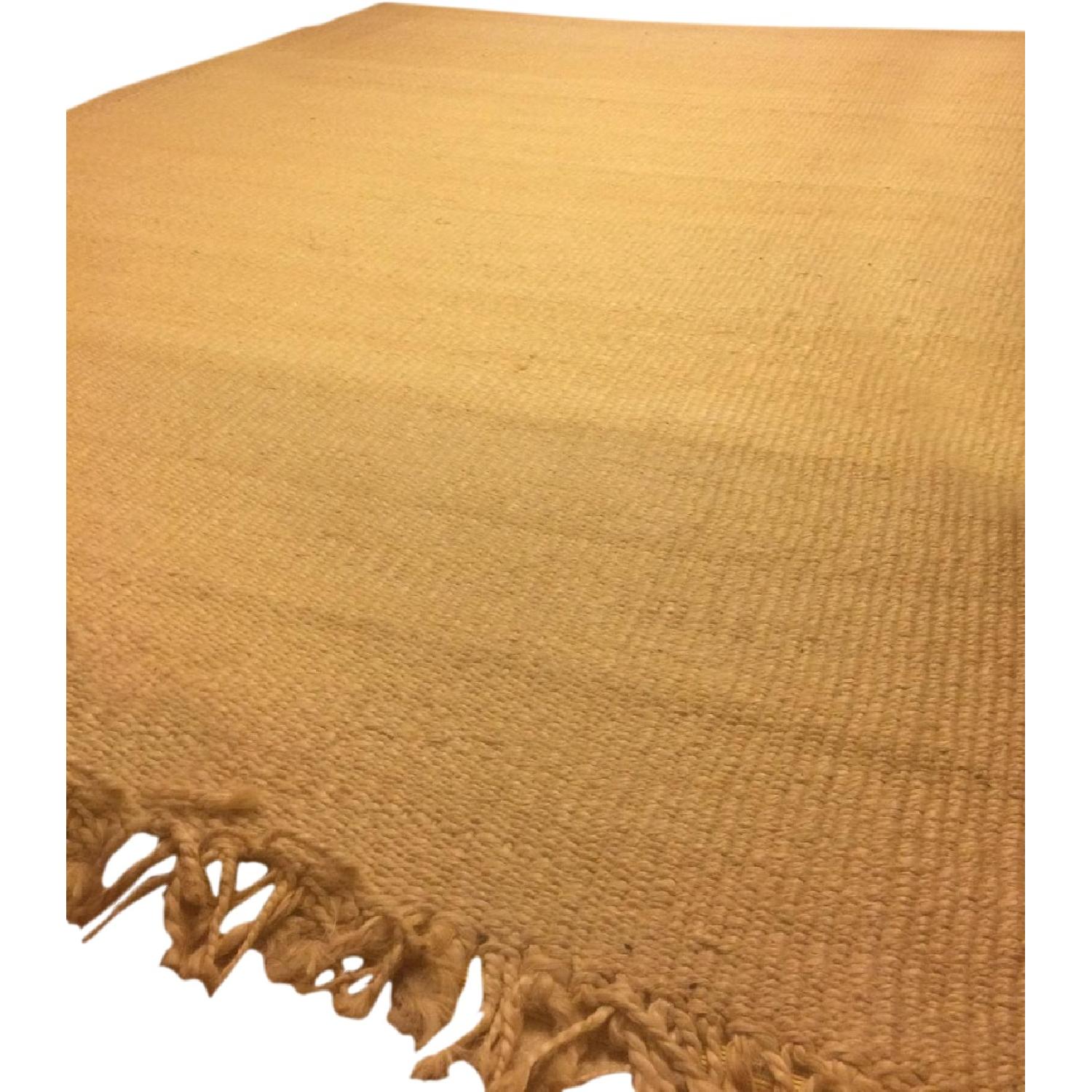Hand-Woven Natural Fiber Natural Fiber Jute Bleached Rug - image-0