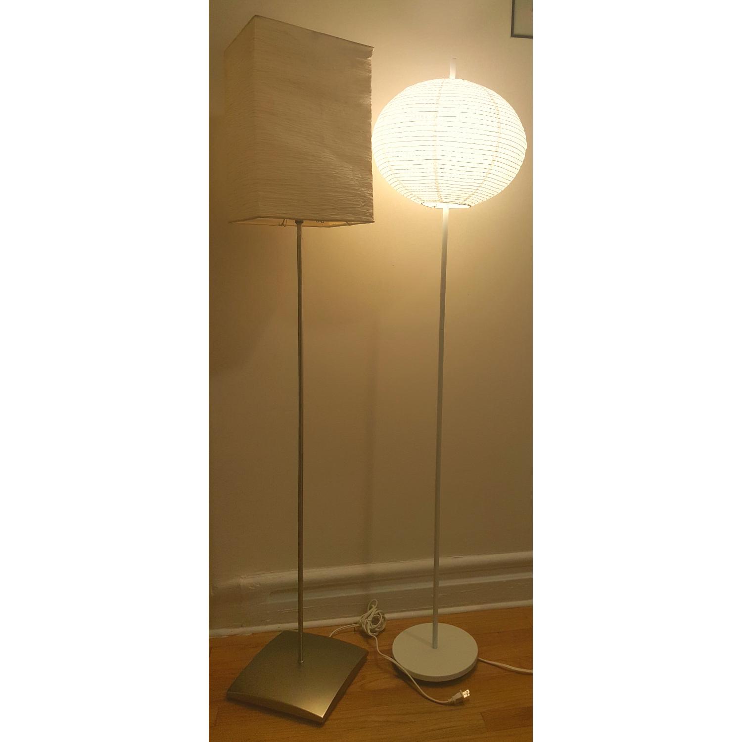 Ikea Floor Lamps w/ Led Lighting - image-6
