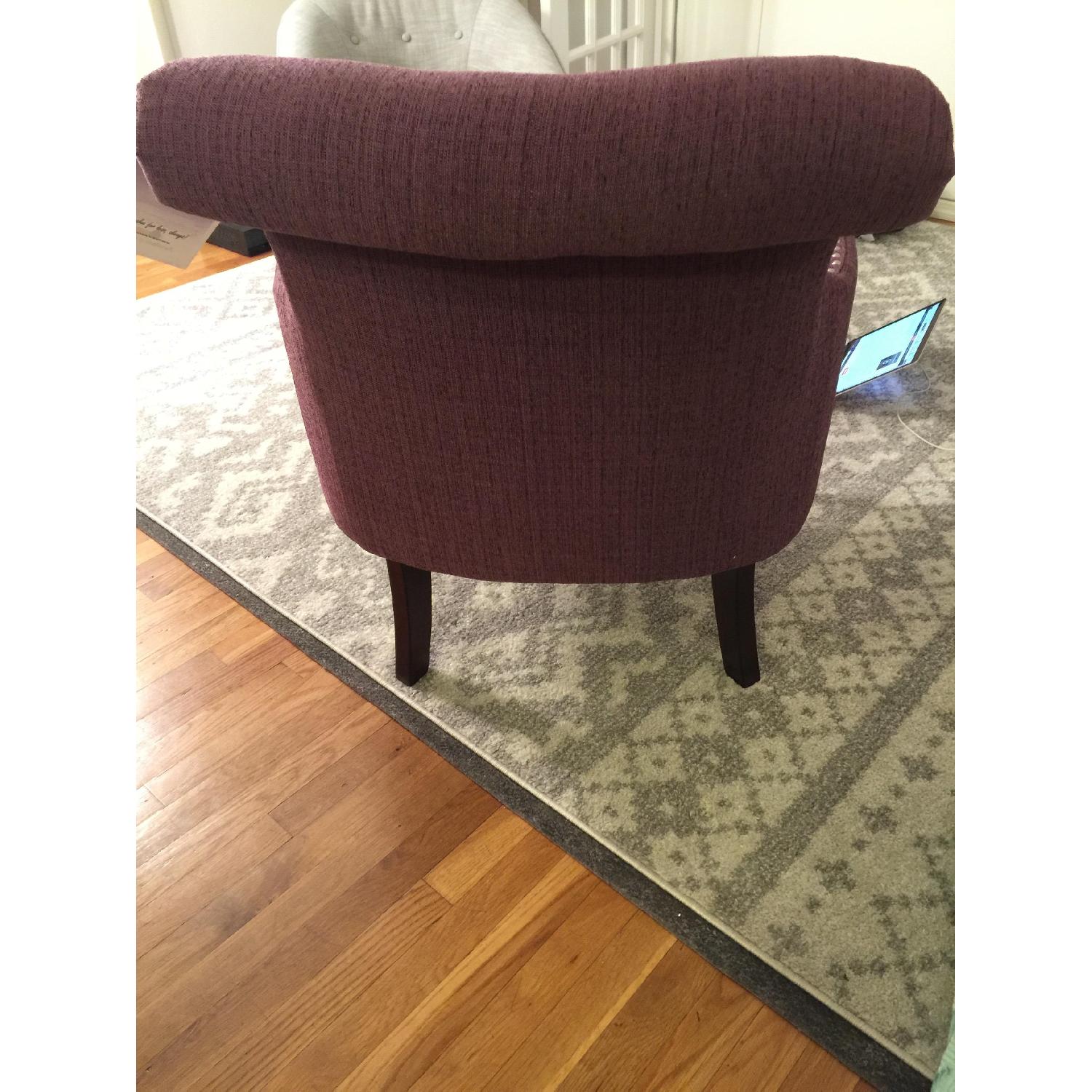 Hokku Designs Purple Studded Sofa Chair - image-4