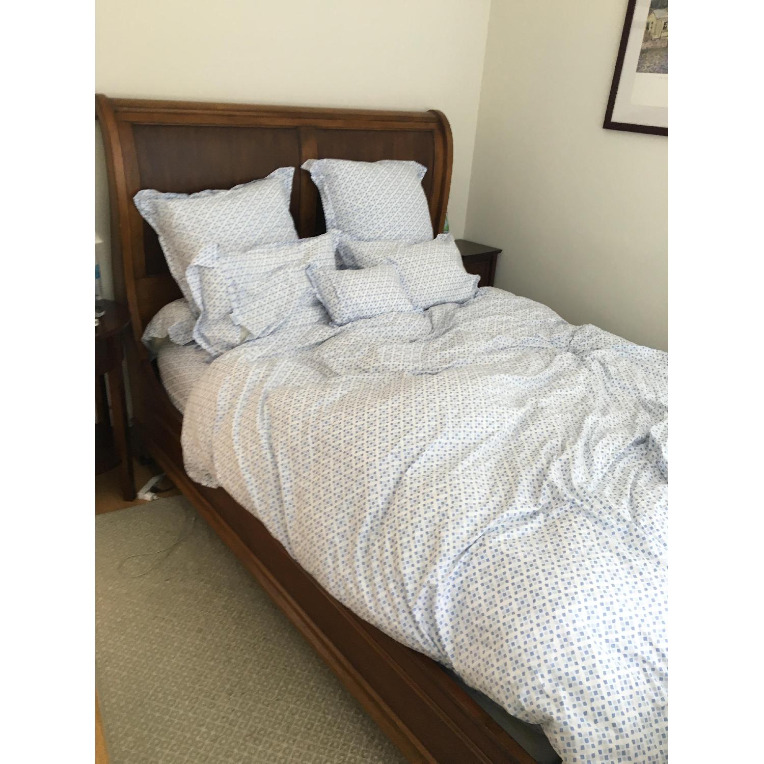 Ethan Allen Siena Queen Size Sleigh Bed Frame - image-1