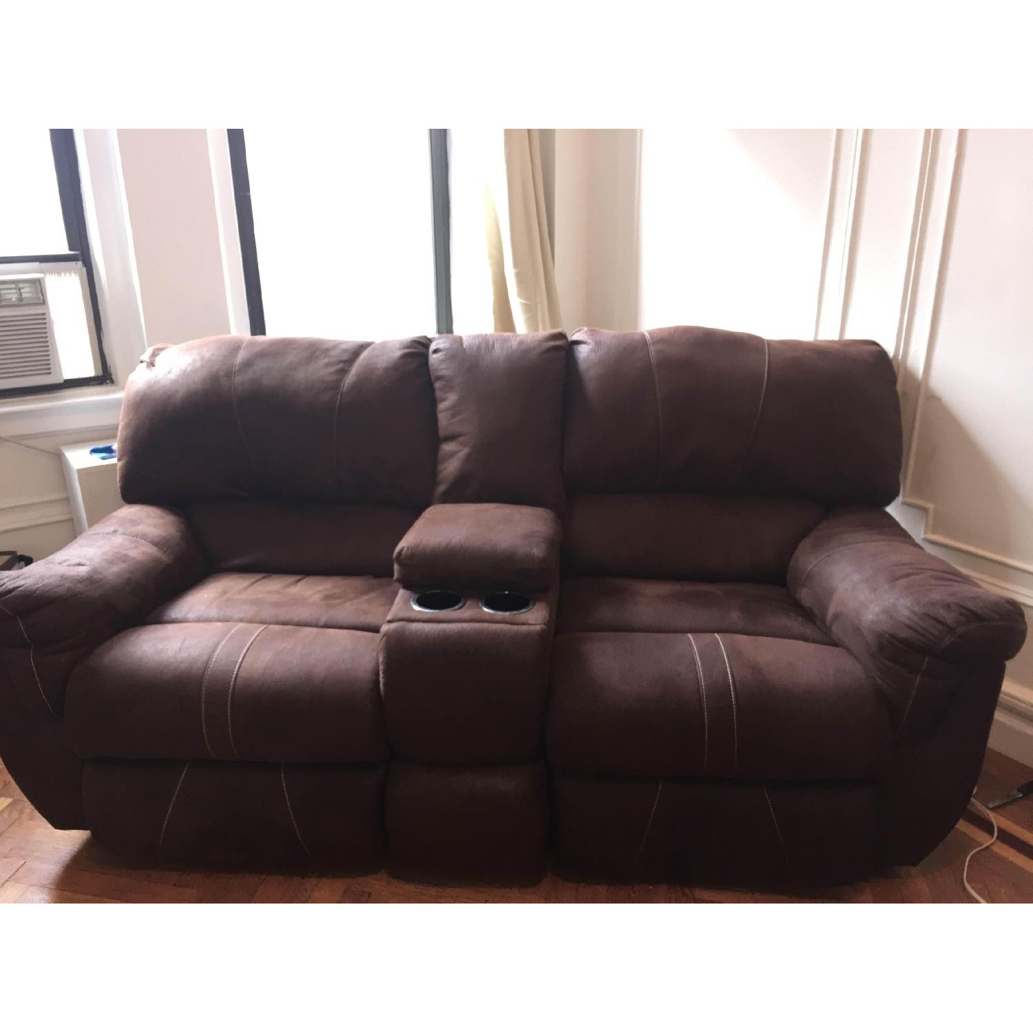 Freedom Leather Reclining Sofa Matching Loveseat Aptdeco