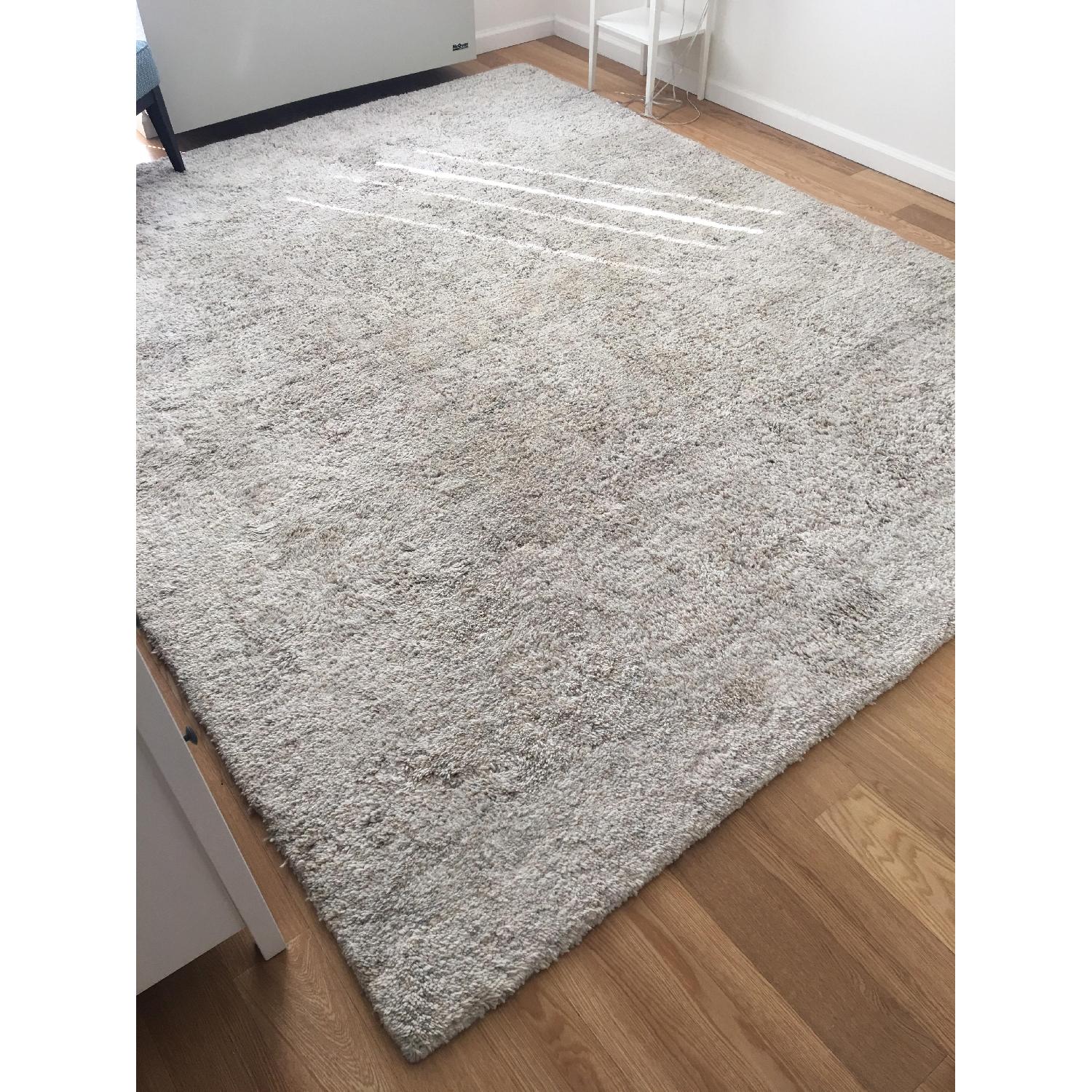 Crate & Barrel Parker Neutral Wool Rug - image-1