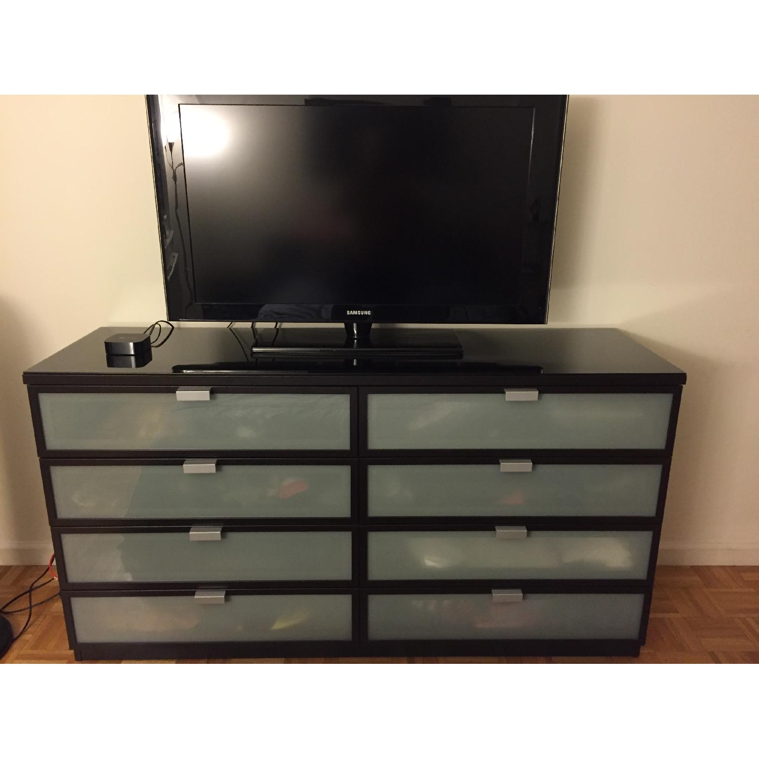 IKEA HOPEN 8-drawer (frosted glass) dresser - image-3