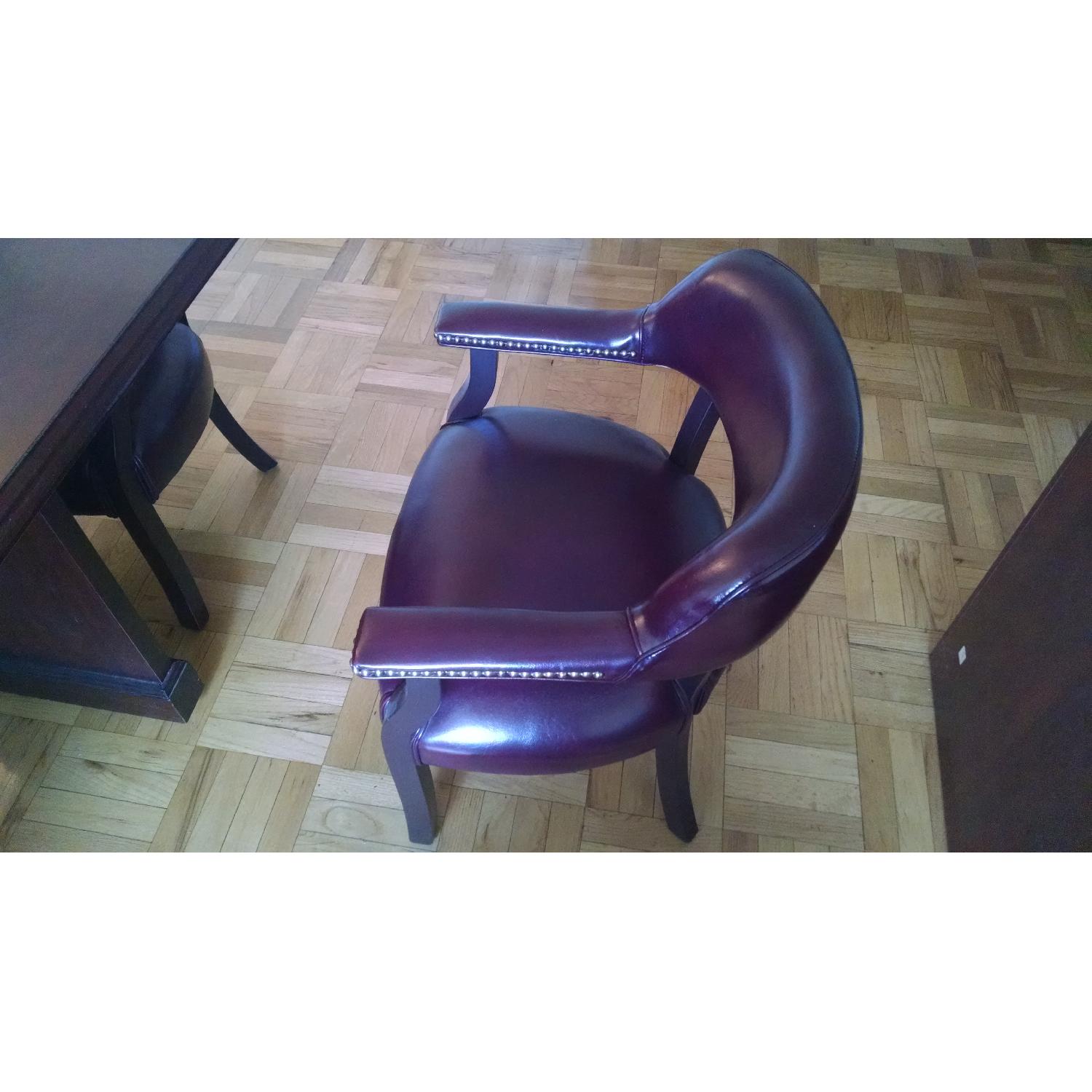 Mahogany Conference Table w/ 5 Chairs - image-2