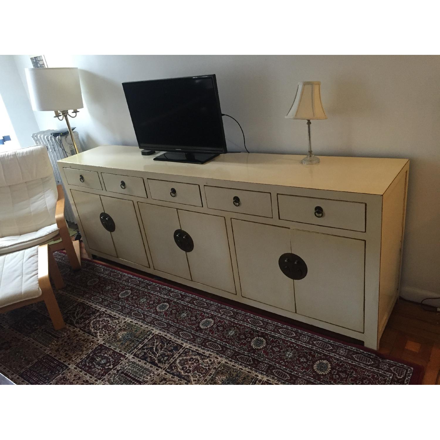 Asian Inspired Sideboard in White - image-2