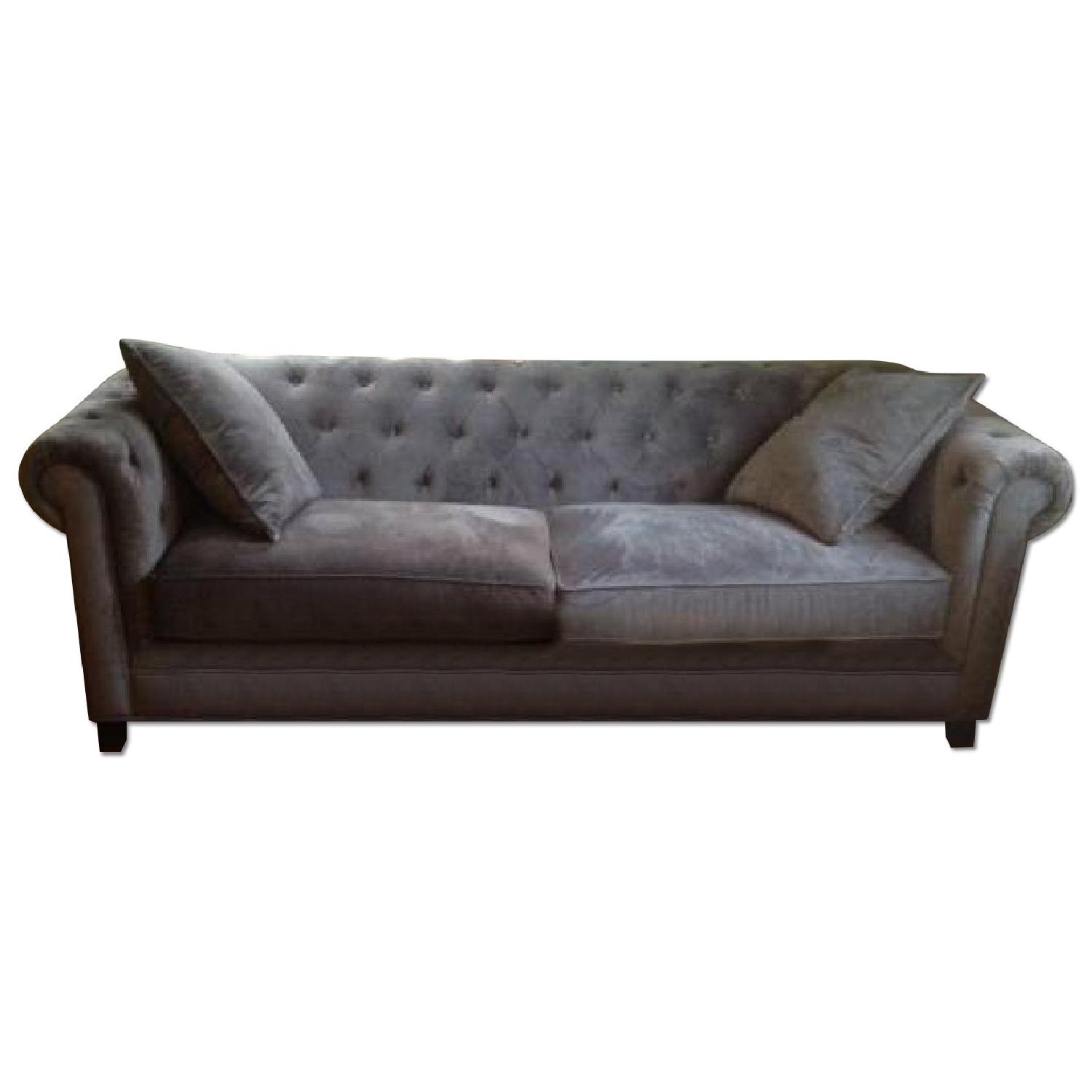 Macy's Tufted Chesterfield Sofa AptDeco