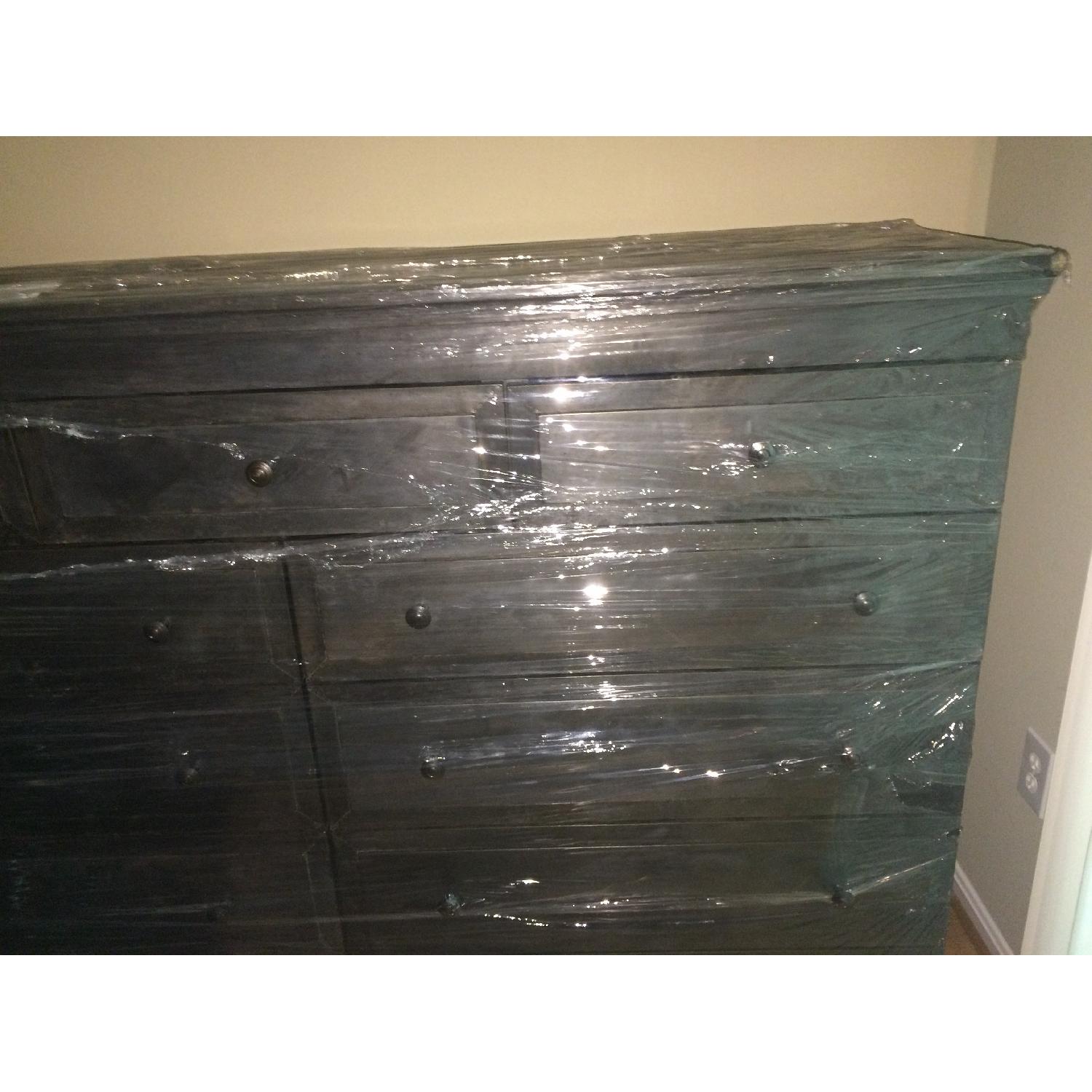 Restoration Hardware 11 Drawer Zinc Dresser - image-2