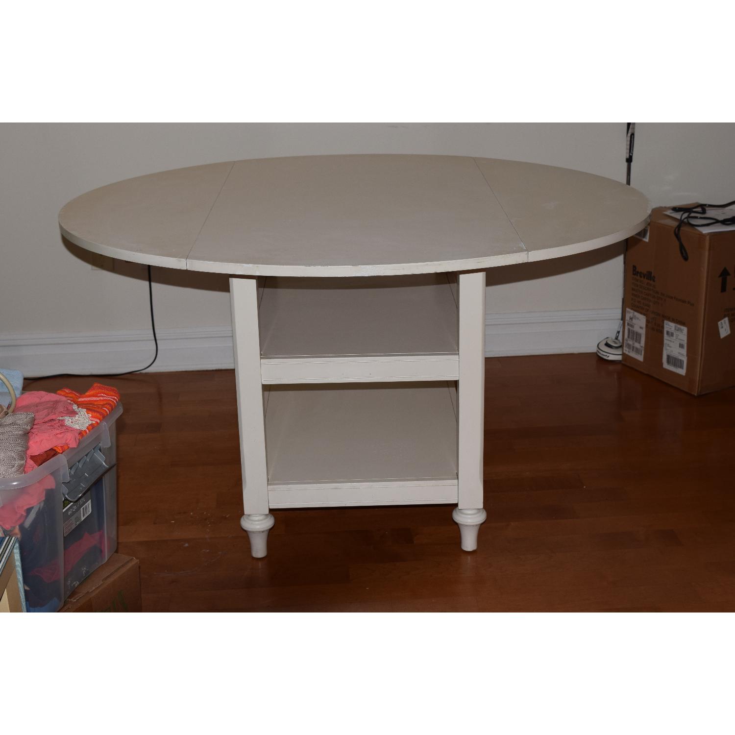 Pottery Barn Shayne Drop-Leaf Kitchen Table - image-11