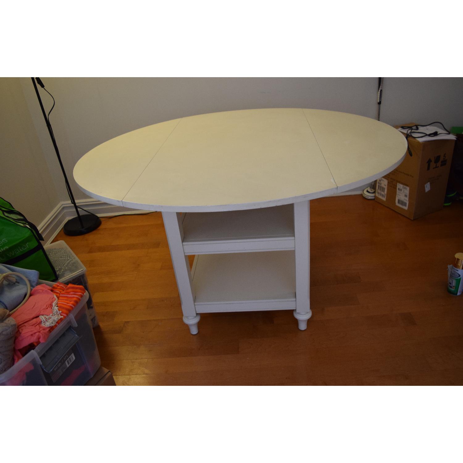 Pottery Barn Shayne Drop-Leaf Kitchen Table - image-17