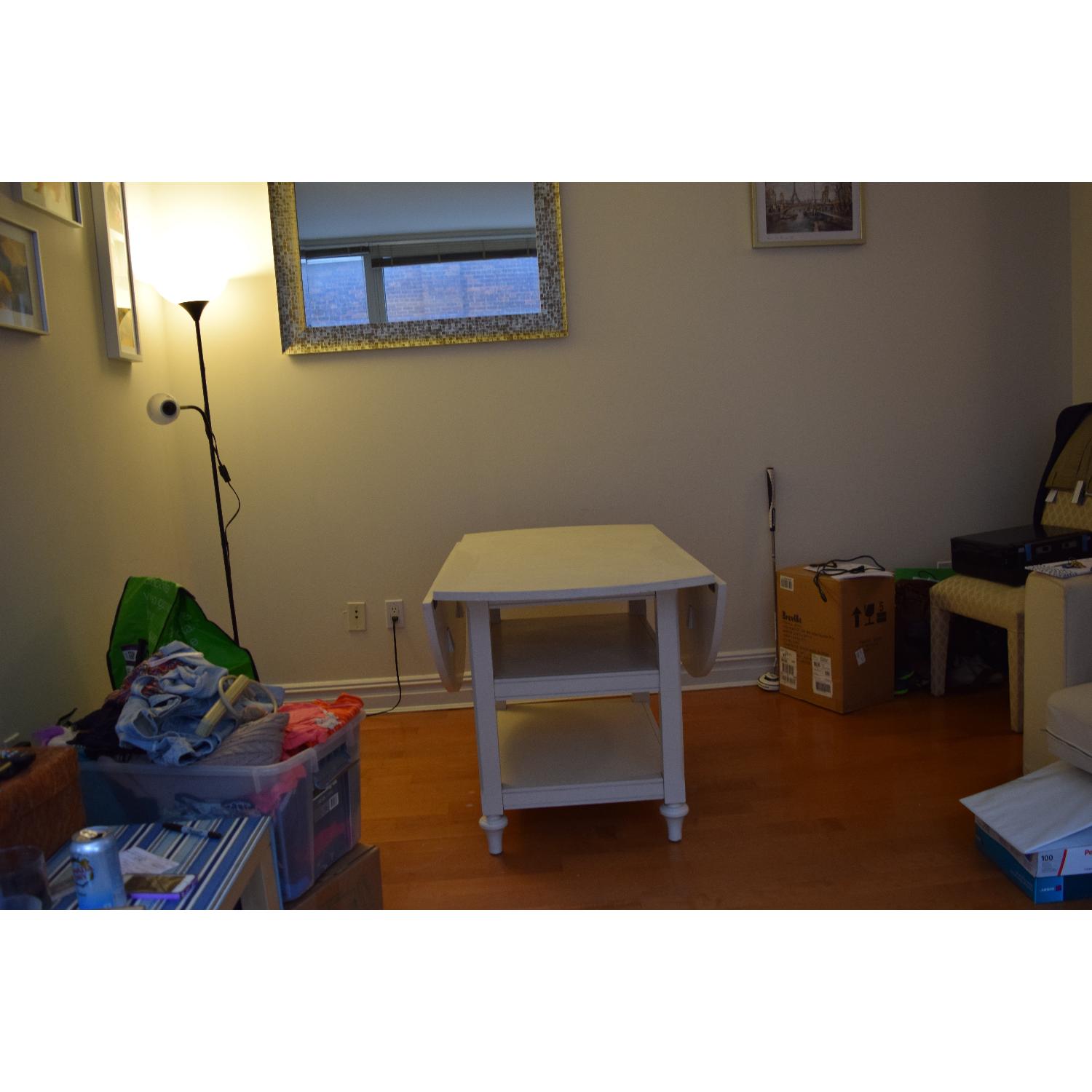 Pottery Barn Shayne Drop-Leaf Kitchen Table - image-22