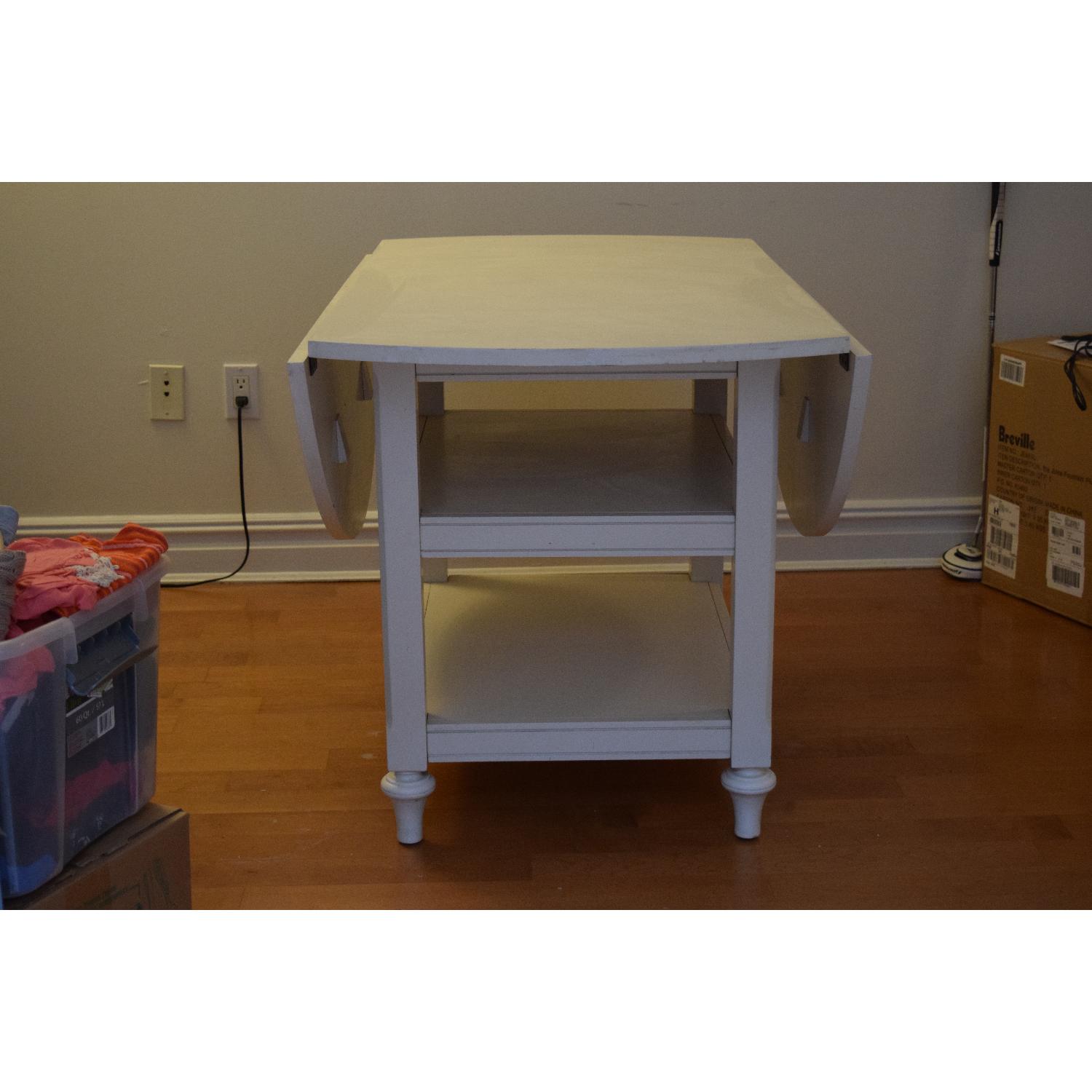 Pottery Barn Shayne Drop-Leaf Kitchen Table - image-23