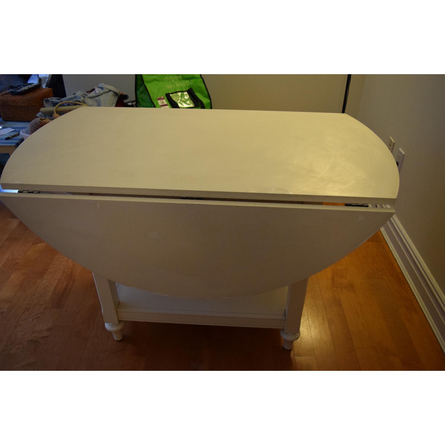 Pottery Barn Shayne Drop-Leaf Kitchen Table - image-25