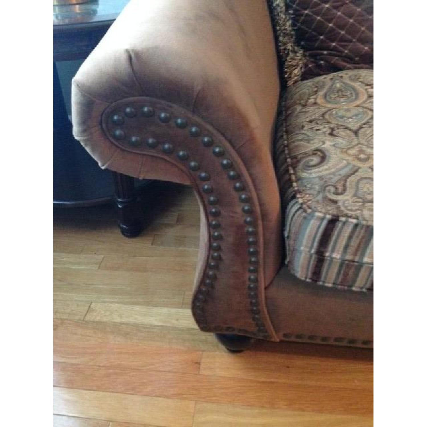 Raymour & Flanigan Cindy Crawford Home Valencia Sofa w/ Reversible Cushions & Pillows - image-3