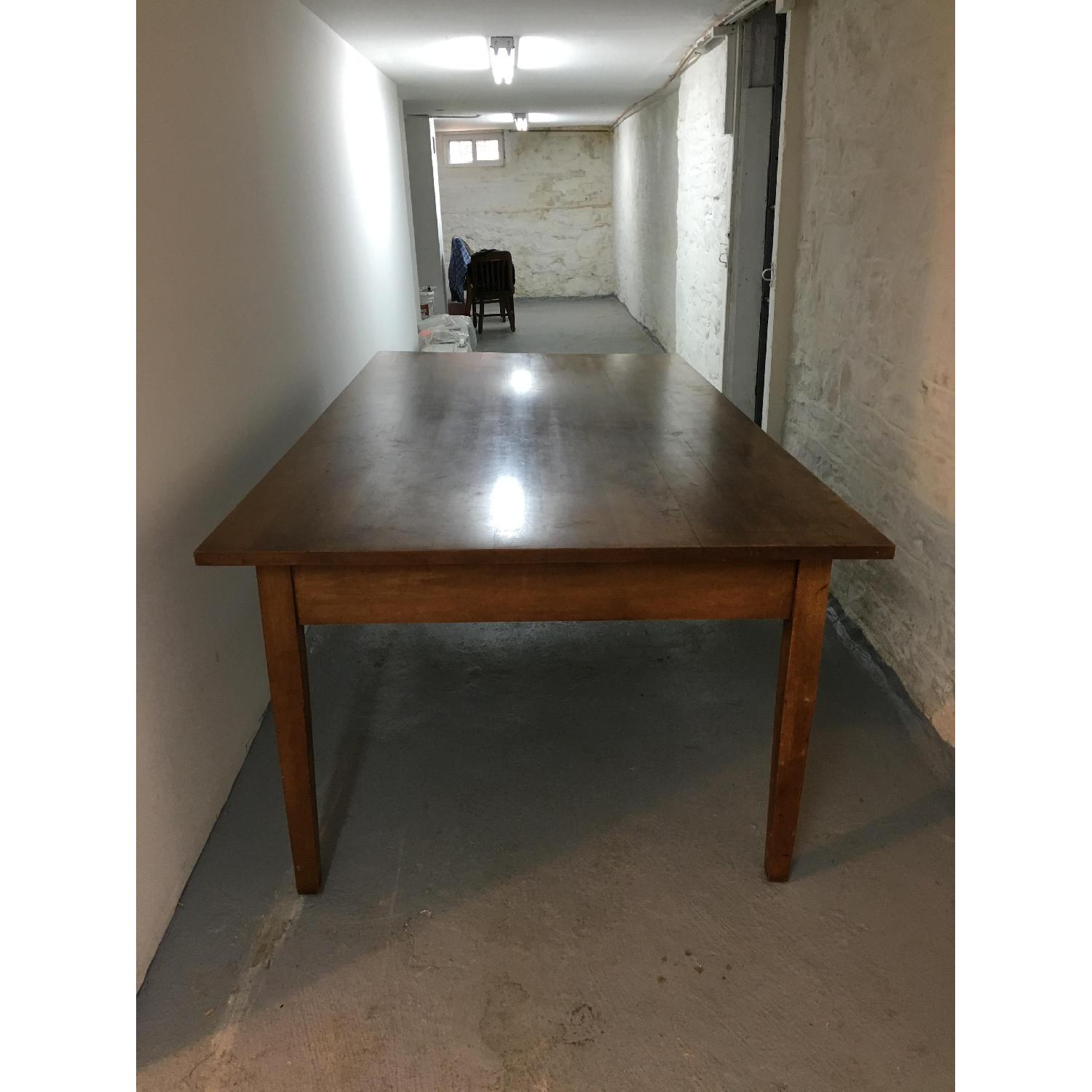 Vintage Solid Wood Dining Room/Library Table - image-4