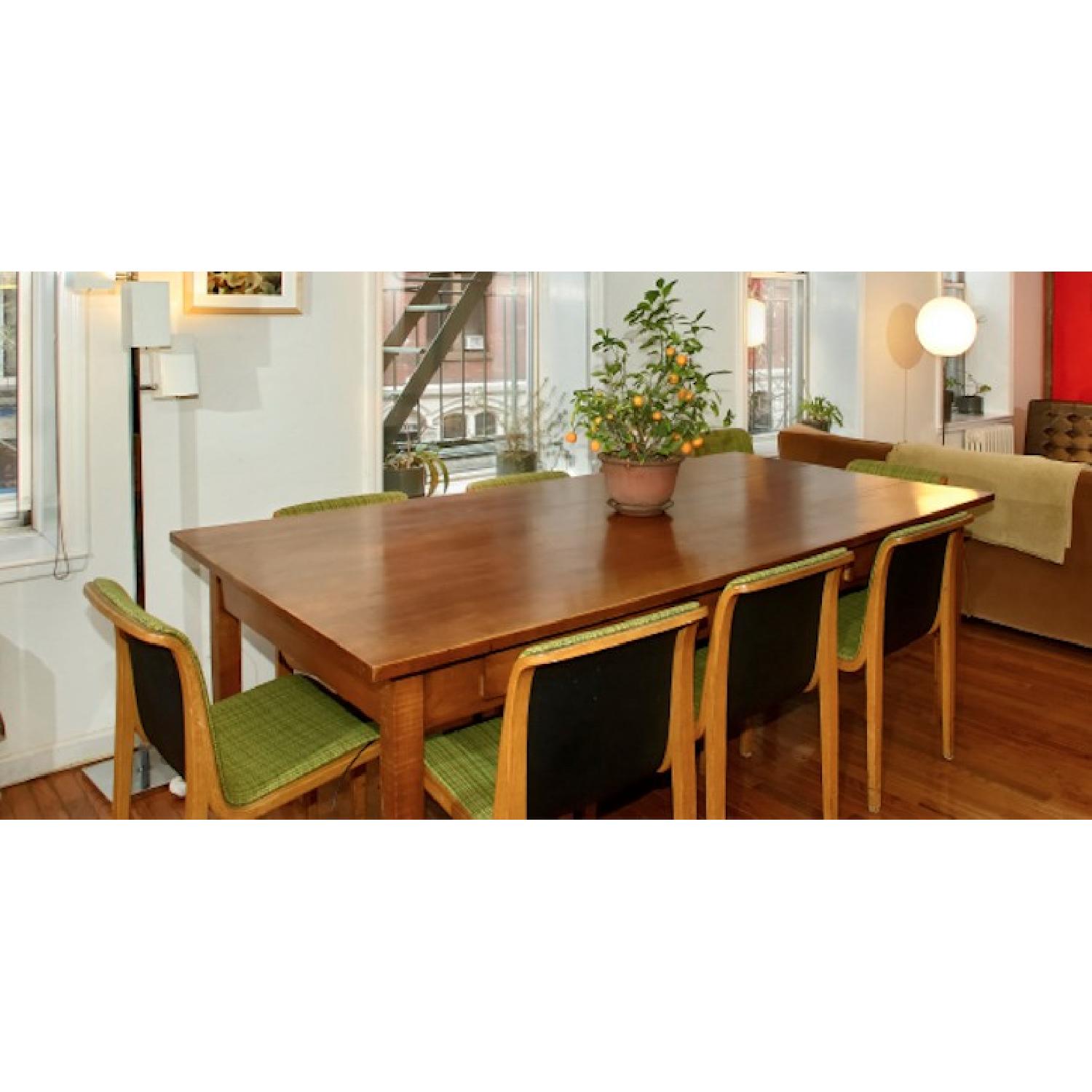 Vintage Solid Wood Dining Room/Library Table - image-5