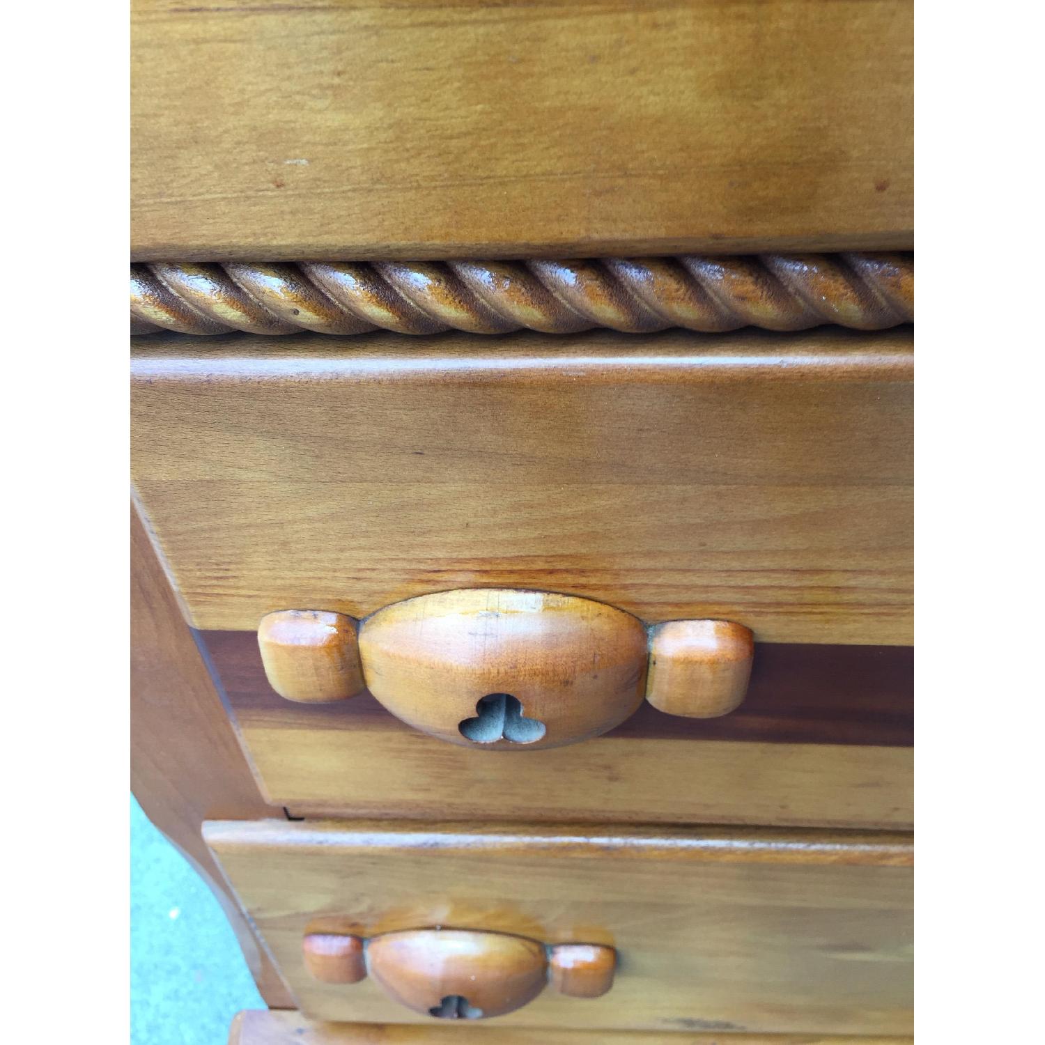 Vintage Solid Rock Maple & Hardwood Dressser - image-9