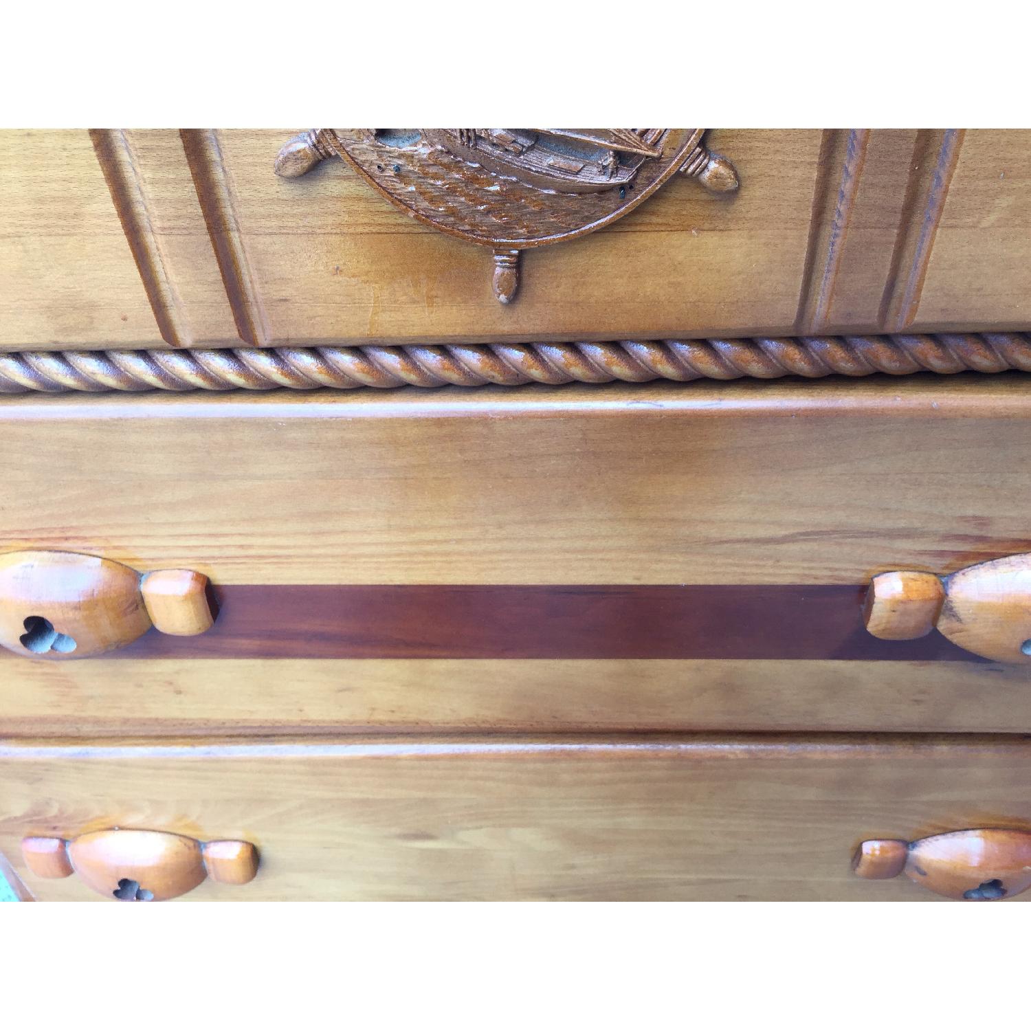 Vintage Solid Rock Maple & Hardwood Dressser - image-10