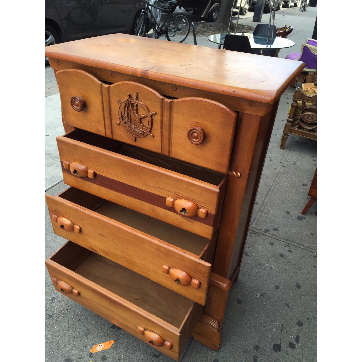 Vintage Solid Rock Maple & Hardwood Dressser - image-14