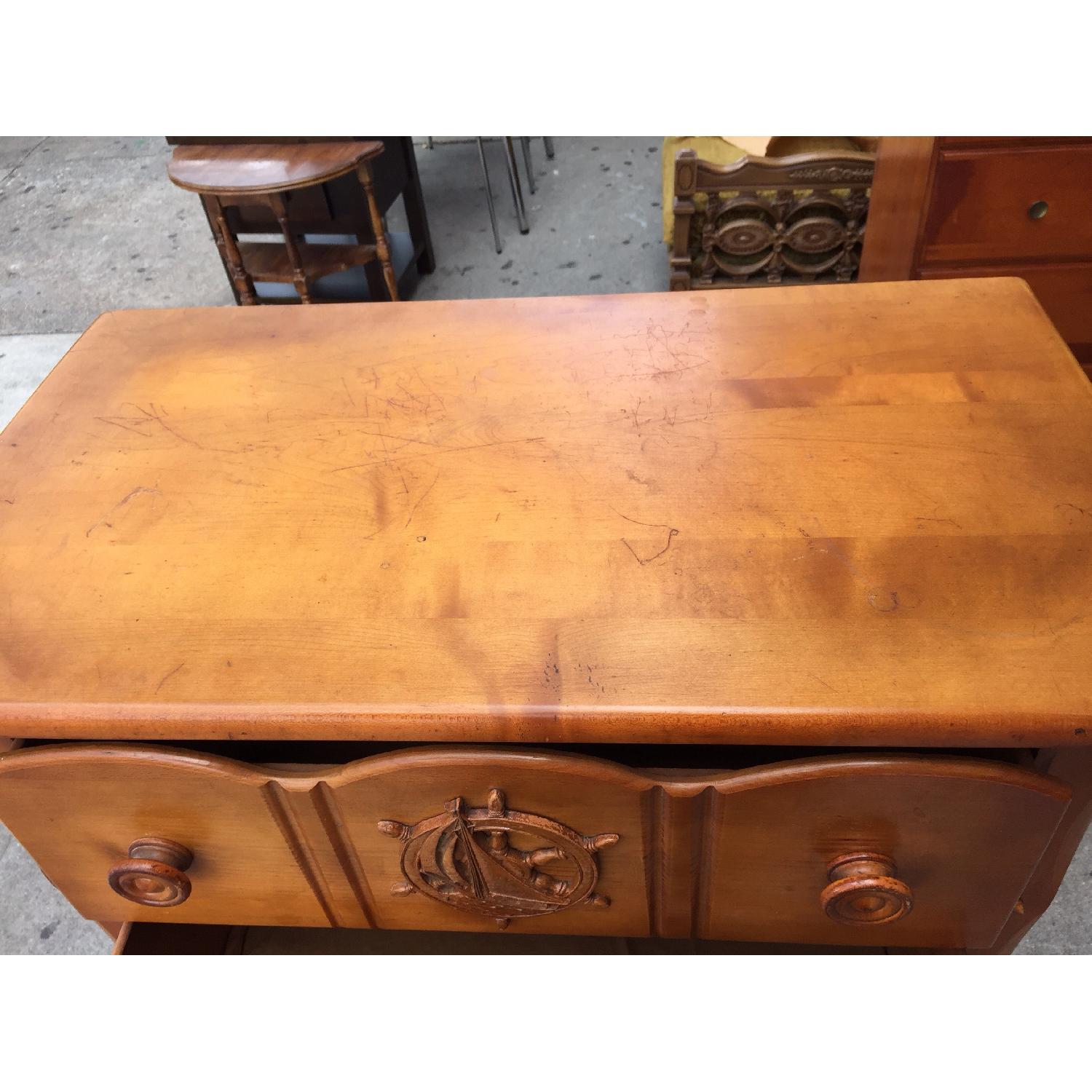 Vintage Solid Rock Maple & Hardwood Dressser - image-15