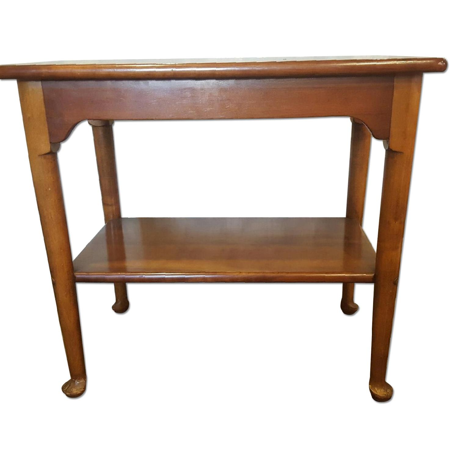 Stickley Cherry Wood End Tables AptDeco