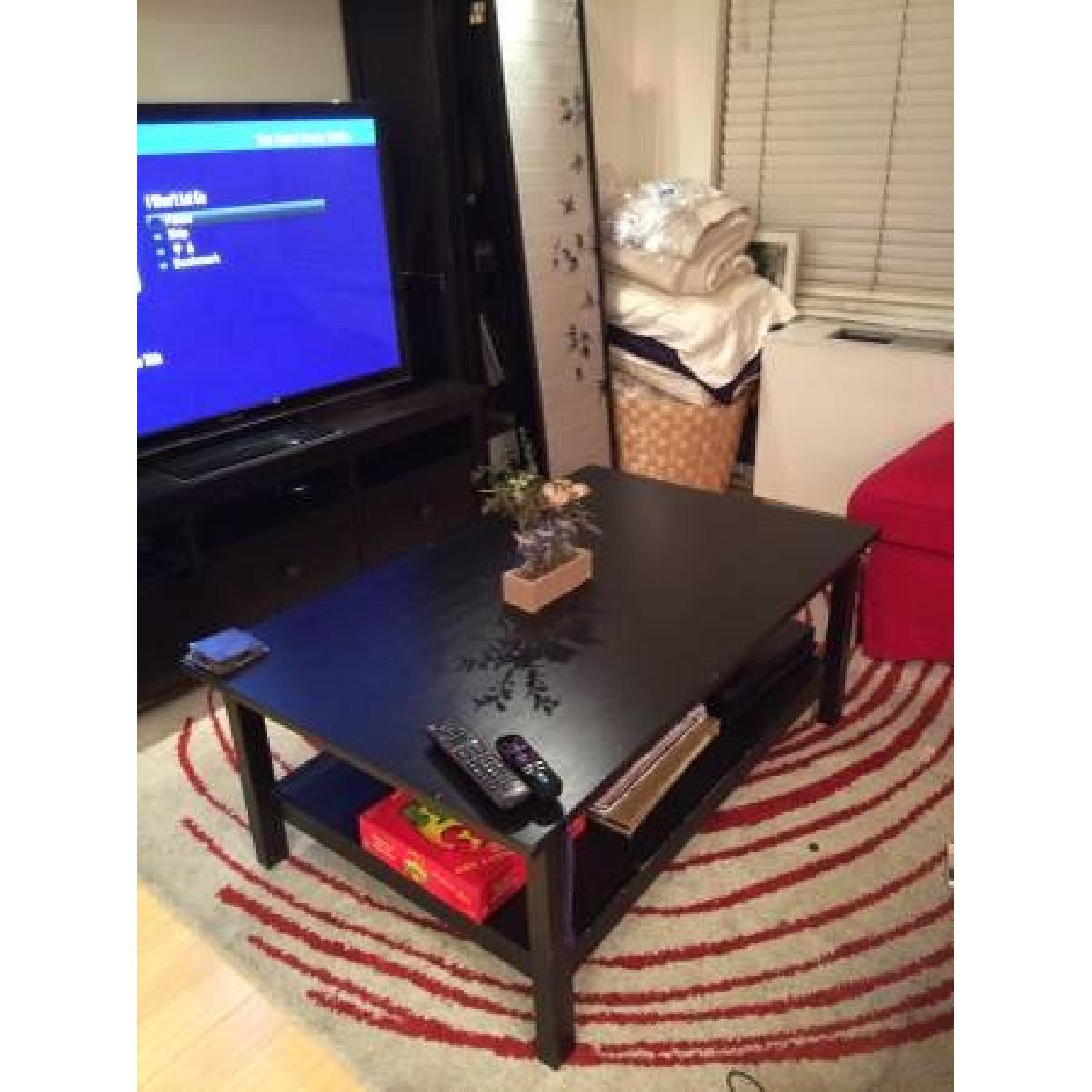 Ikea Black/Brown Coffee Table - image-1