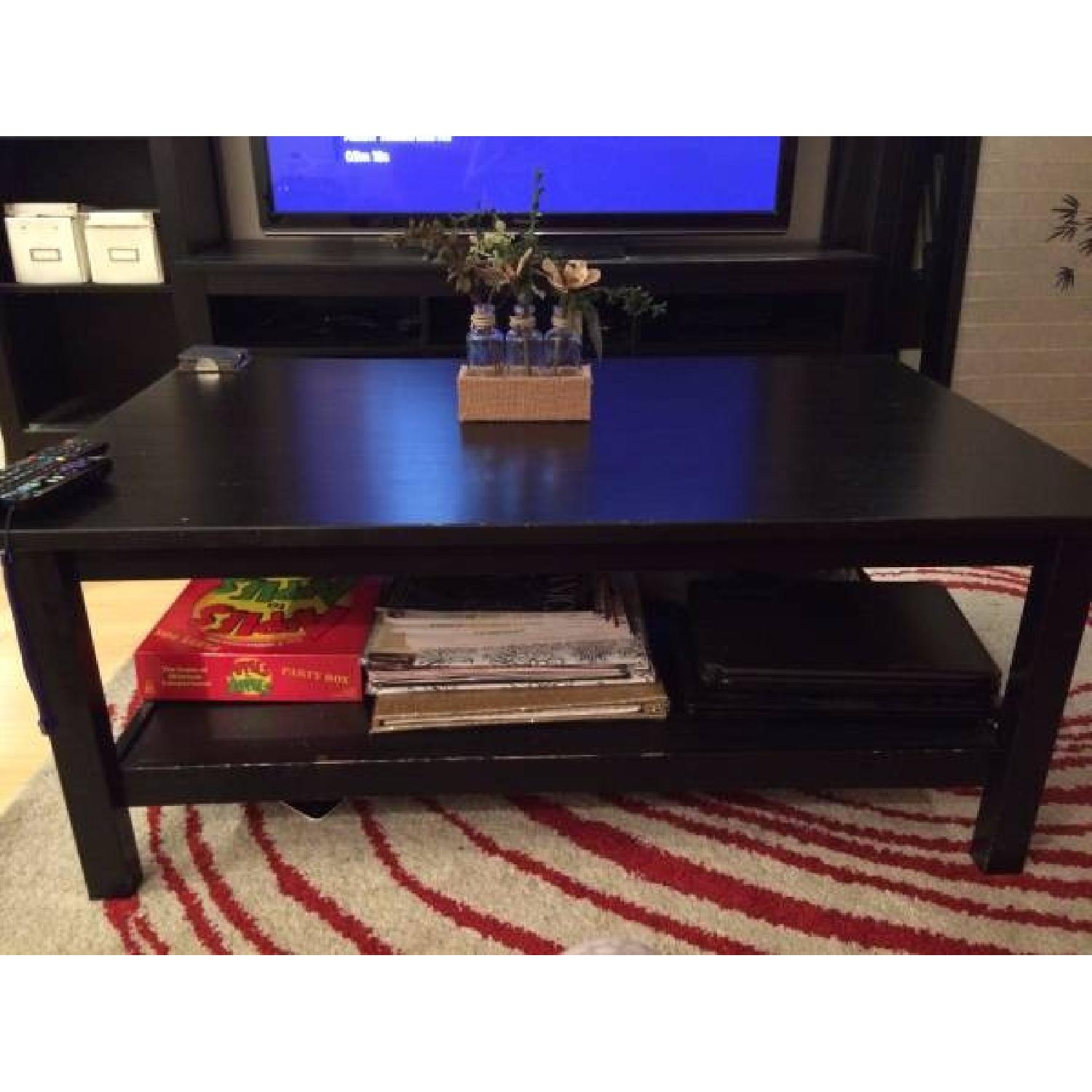 Ikea Black/Brown Coffee Table - image-2