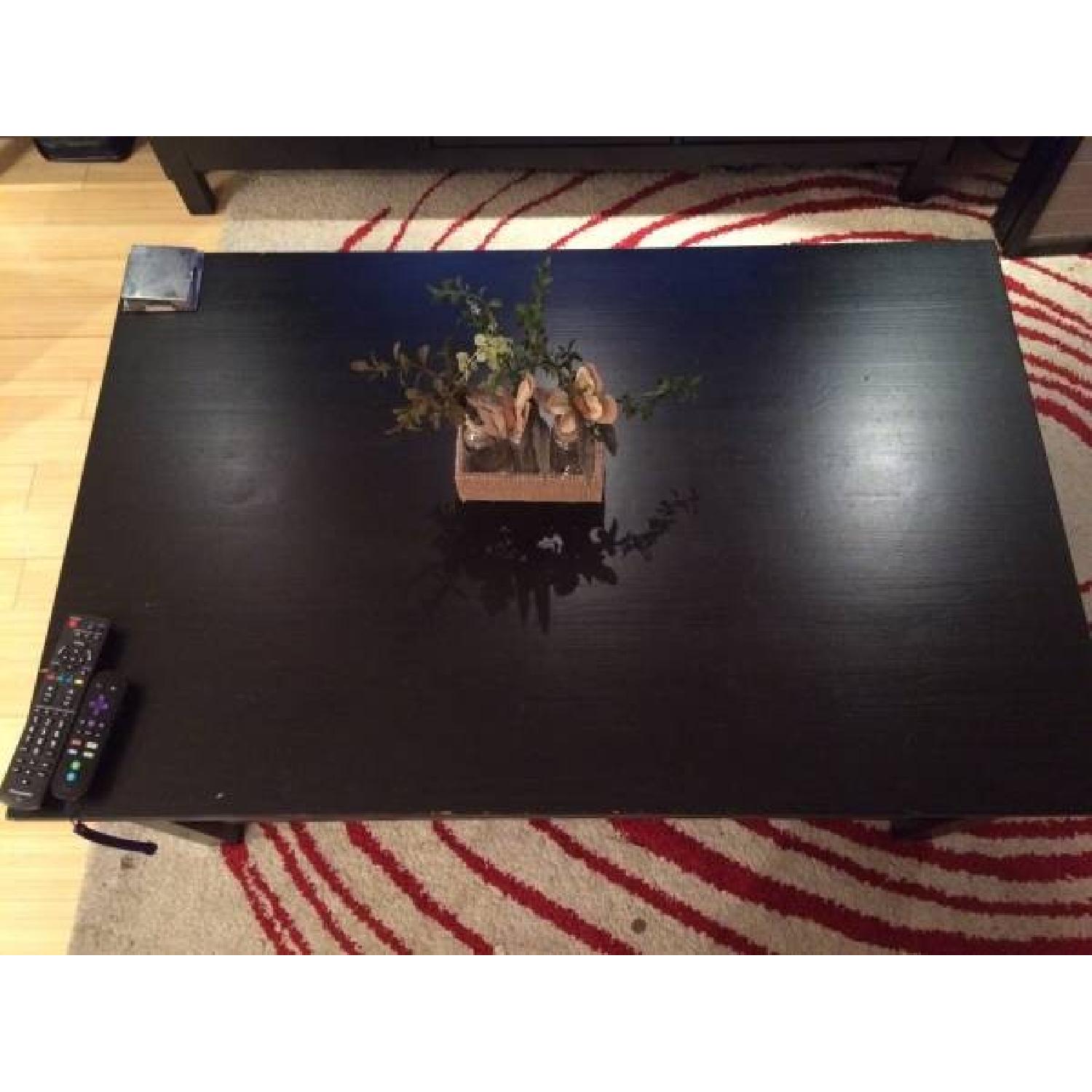 Ikea Black/Brown Coffee Table - image-3
