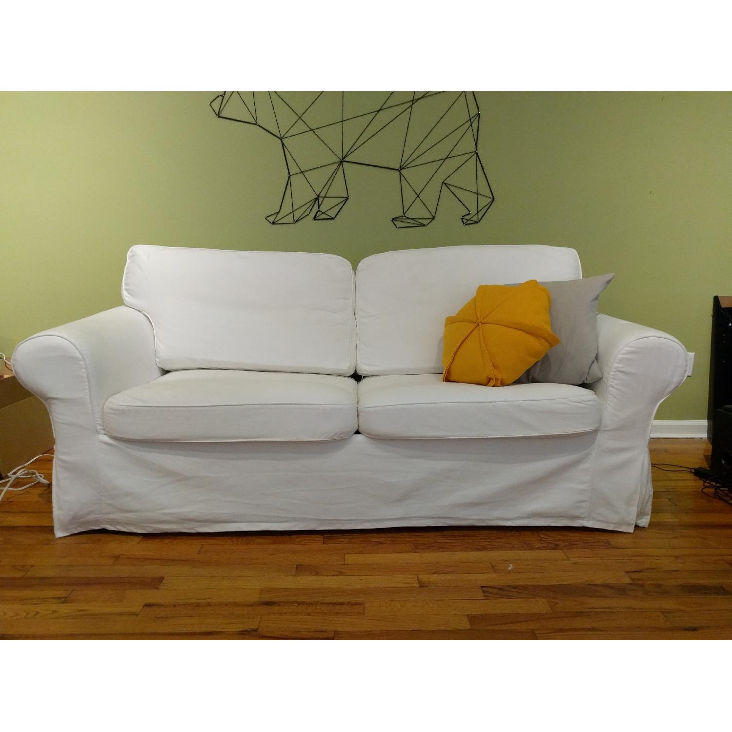 Ikea Ektorp White Sofa Bed AptDeco