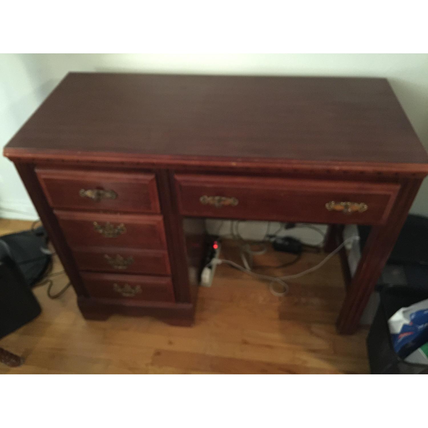 アンティークデスク　Broyhill Broyhill Sculptra Mid-Century Desk – Metro Eclectic