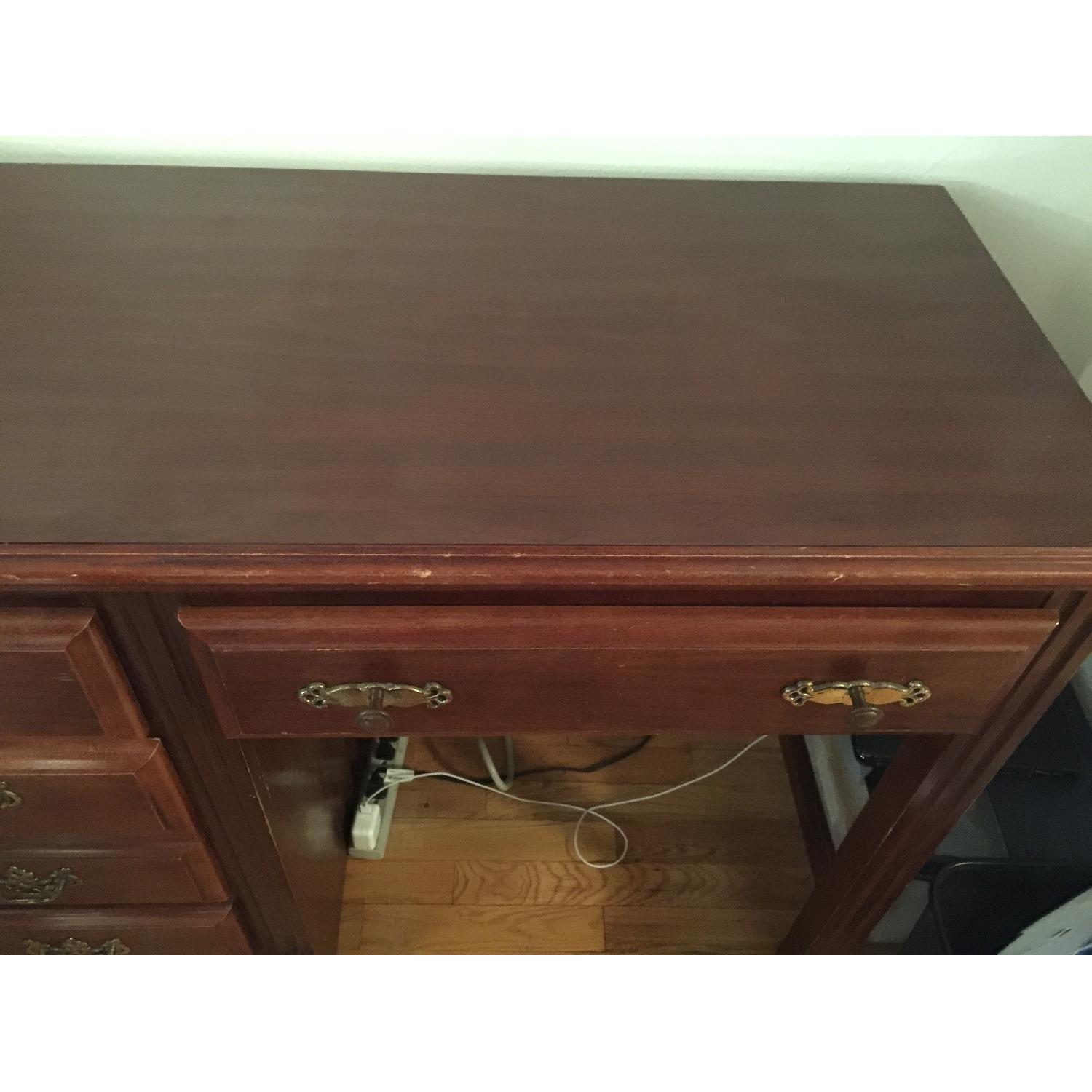 Vintage Broyhill Desk w/ Chair - AptDeco