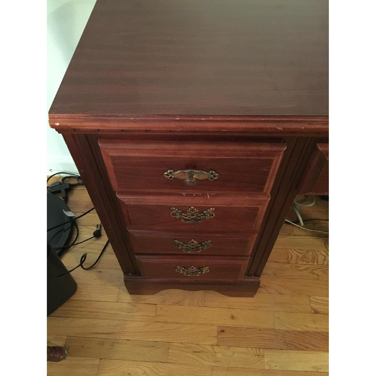 Vintage Broyhill Desk w/ Chair - AptDeco
