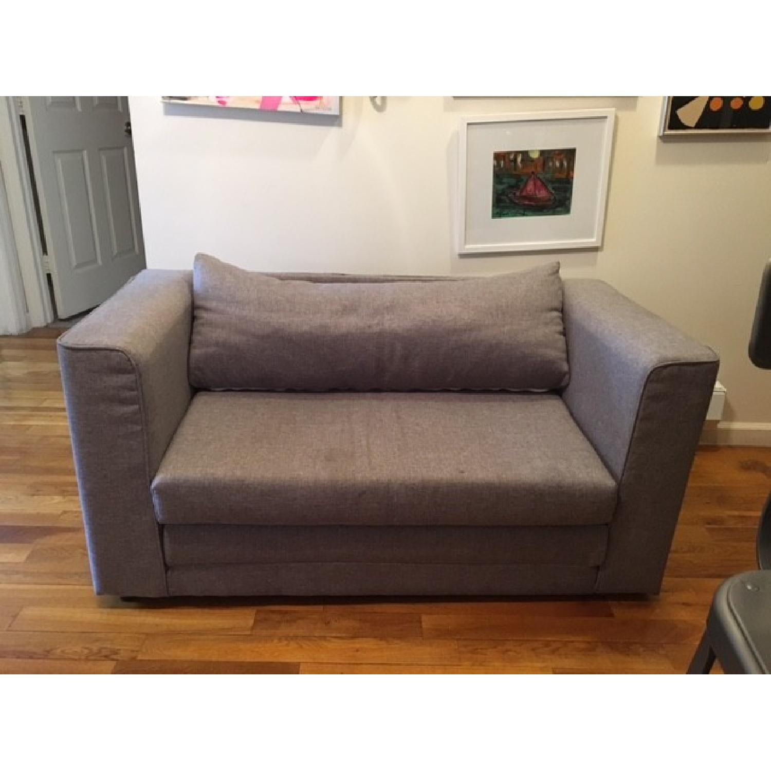 Gold Sparrow Convertible Sleeper Loveseat - image-1