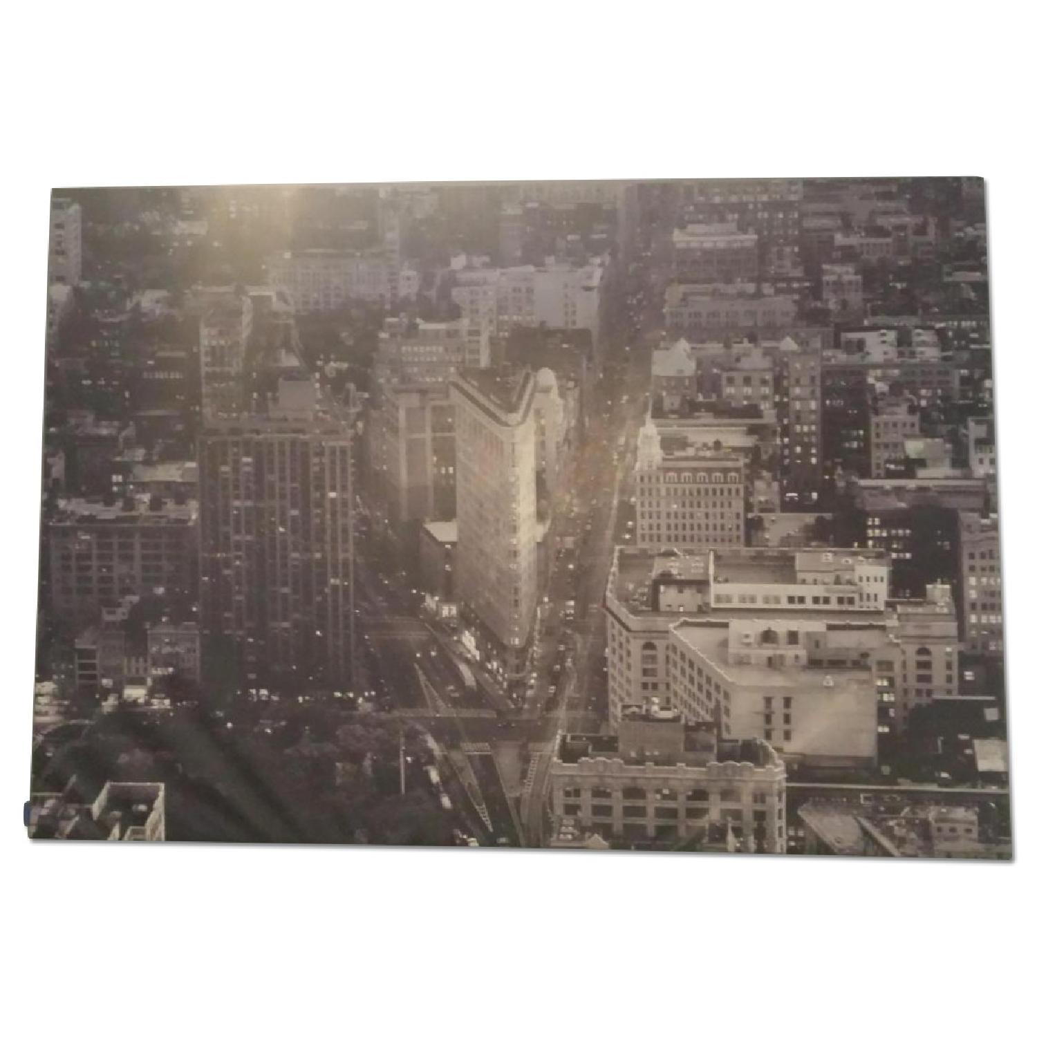 Ikea Giant NYC Cityscape Flatiron Building Canvas AptDeco