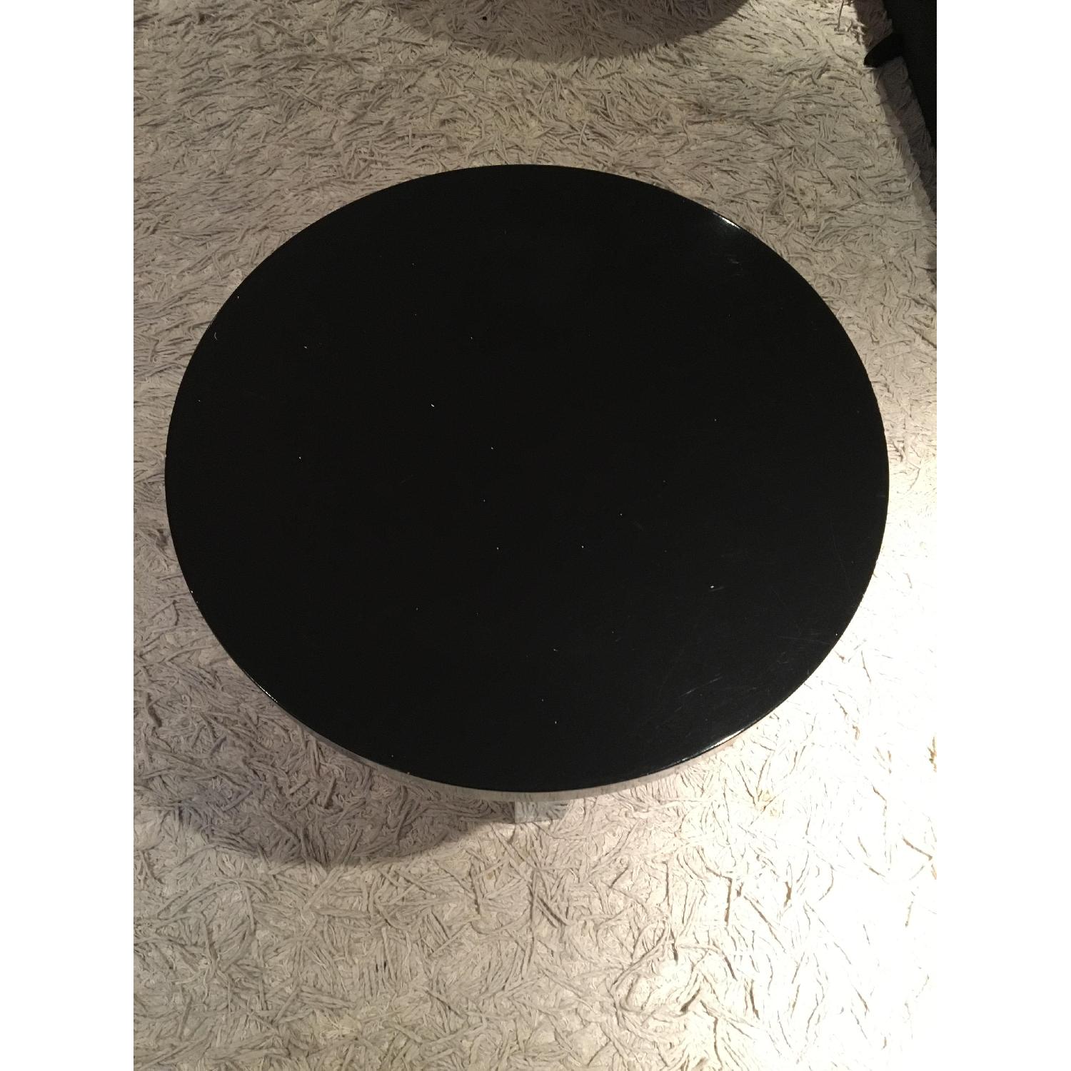 Black Lacquer Side Table - image-1