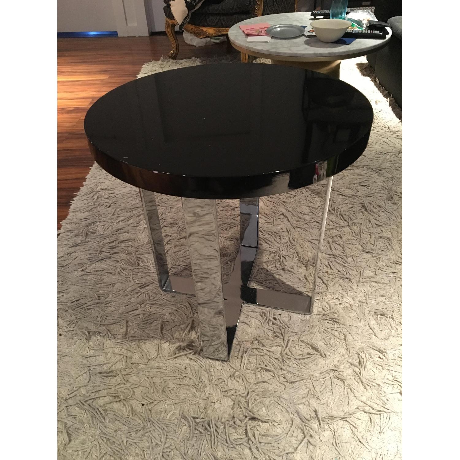 Black Lacquer Side Table - image-5