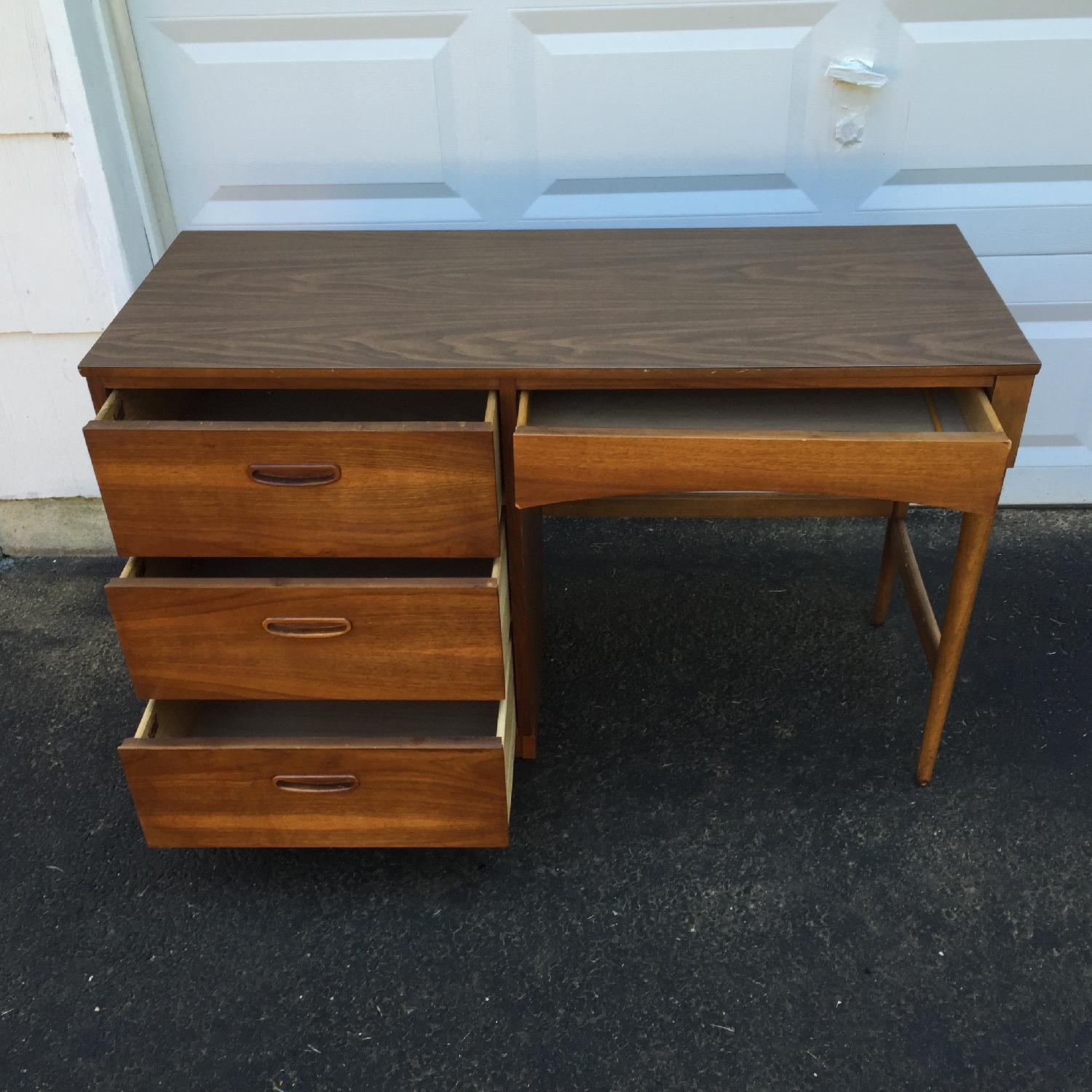 Mid-Century Modern Writing Desk & Chair - image-3