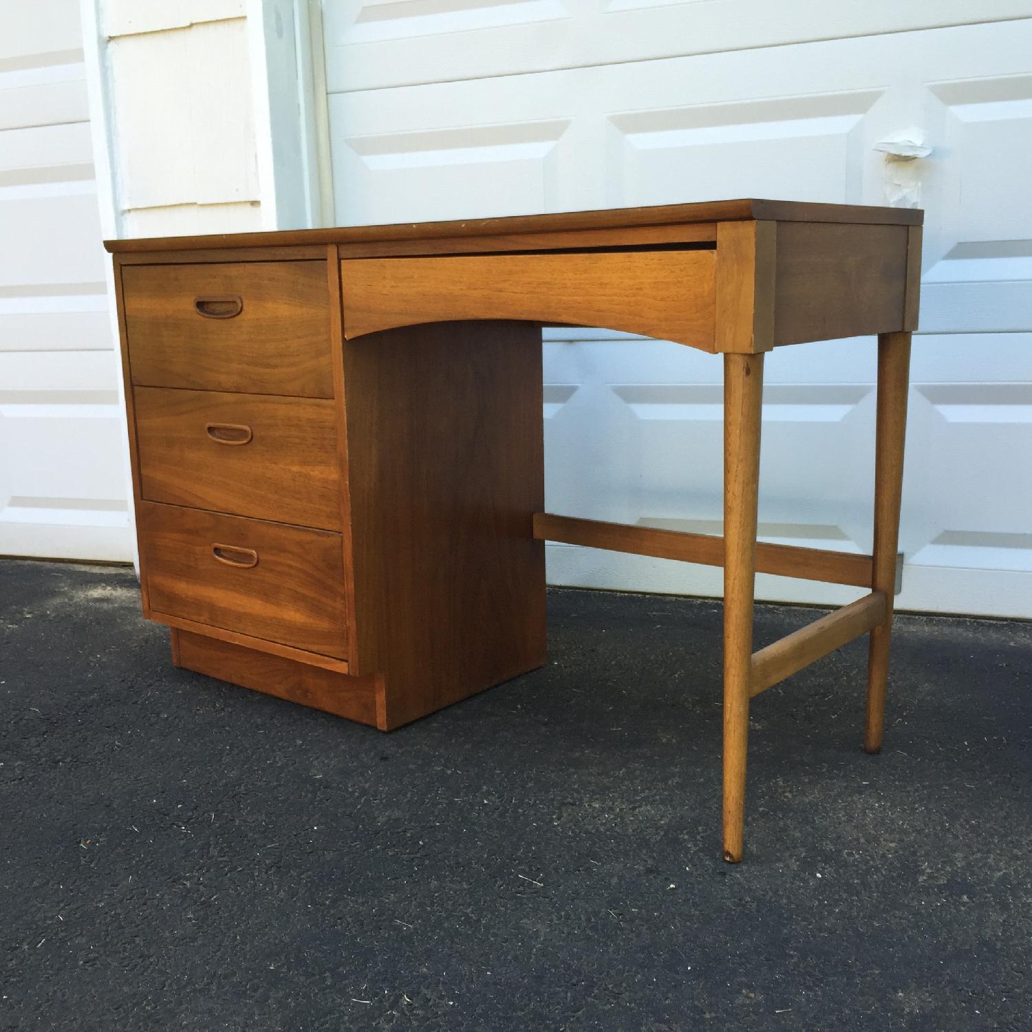 Mid-Century Modern Writing Desk & Chair - image-4