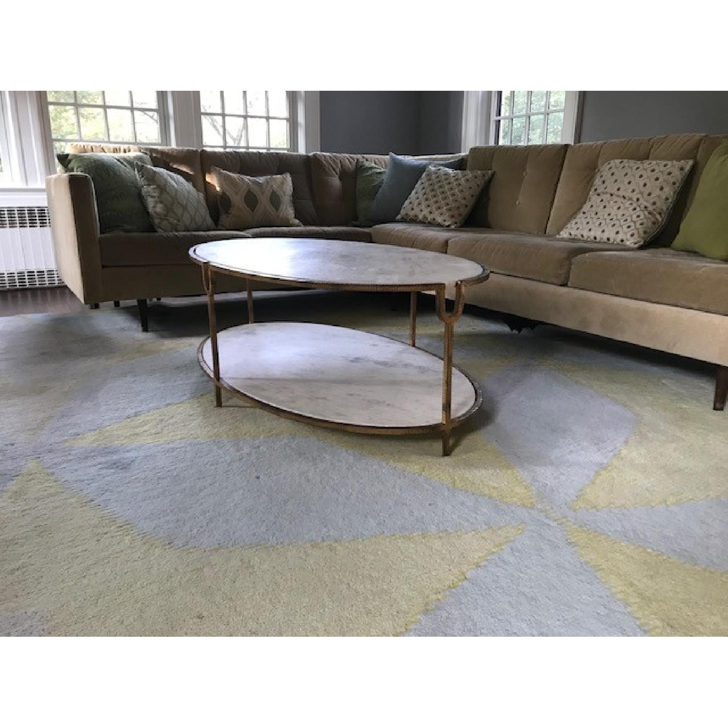 Marble & Brass Coffee Table - image-2