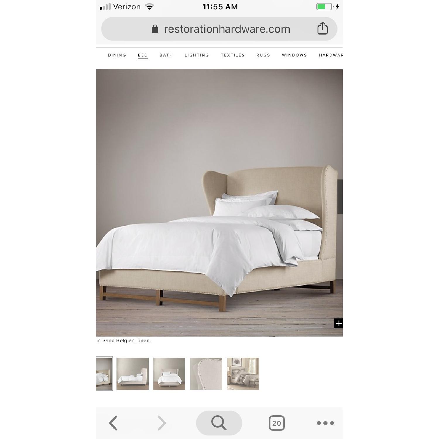 Restoration Hardware French Wing Bed - image-4