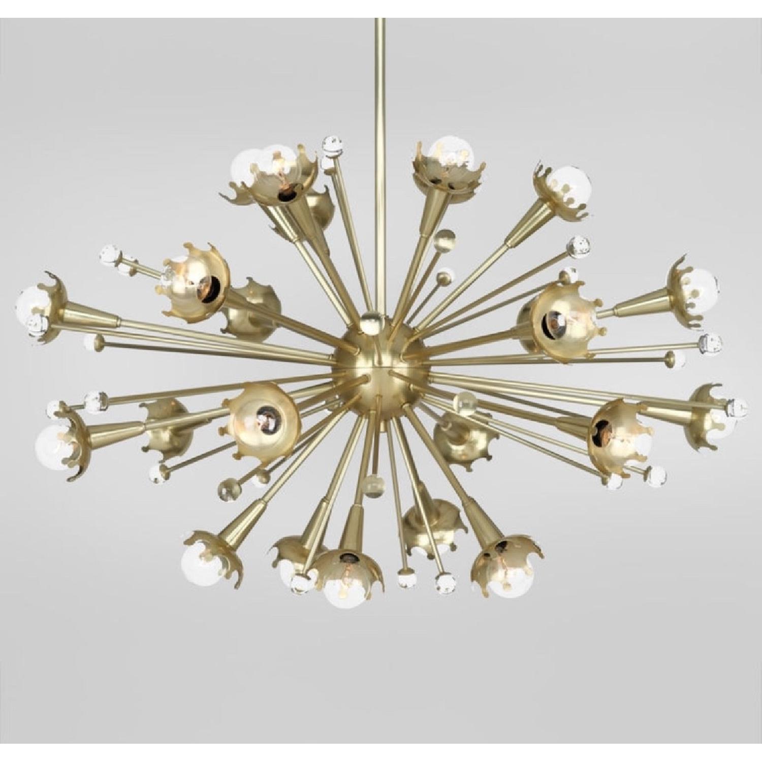 Jonathan Adler Sputnik Chandelier in Brass - image-1