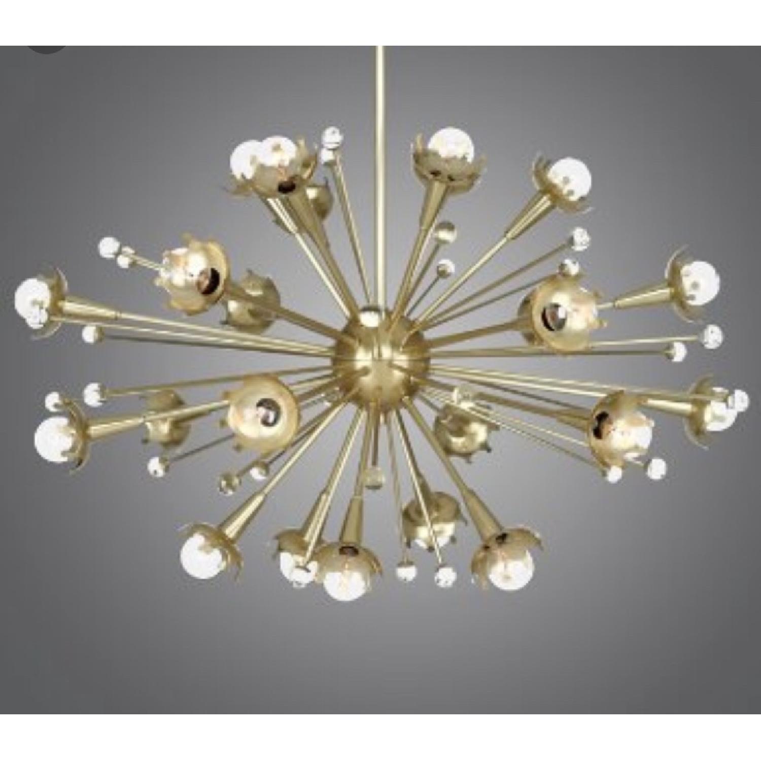 Jonathan Adler Sputnik Chandelier in Brass - image-2
