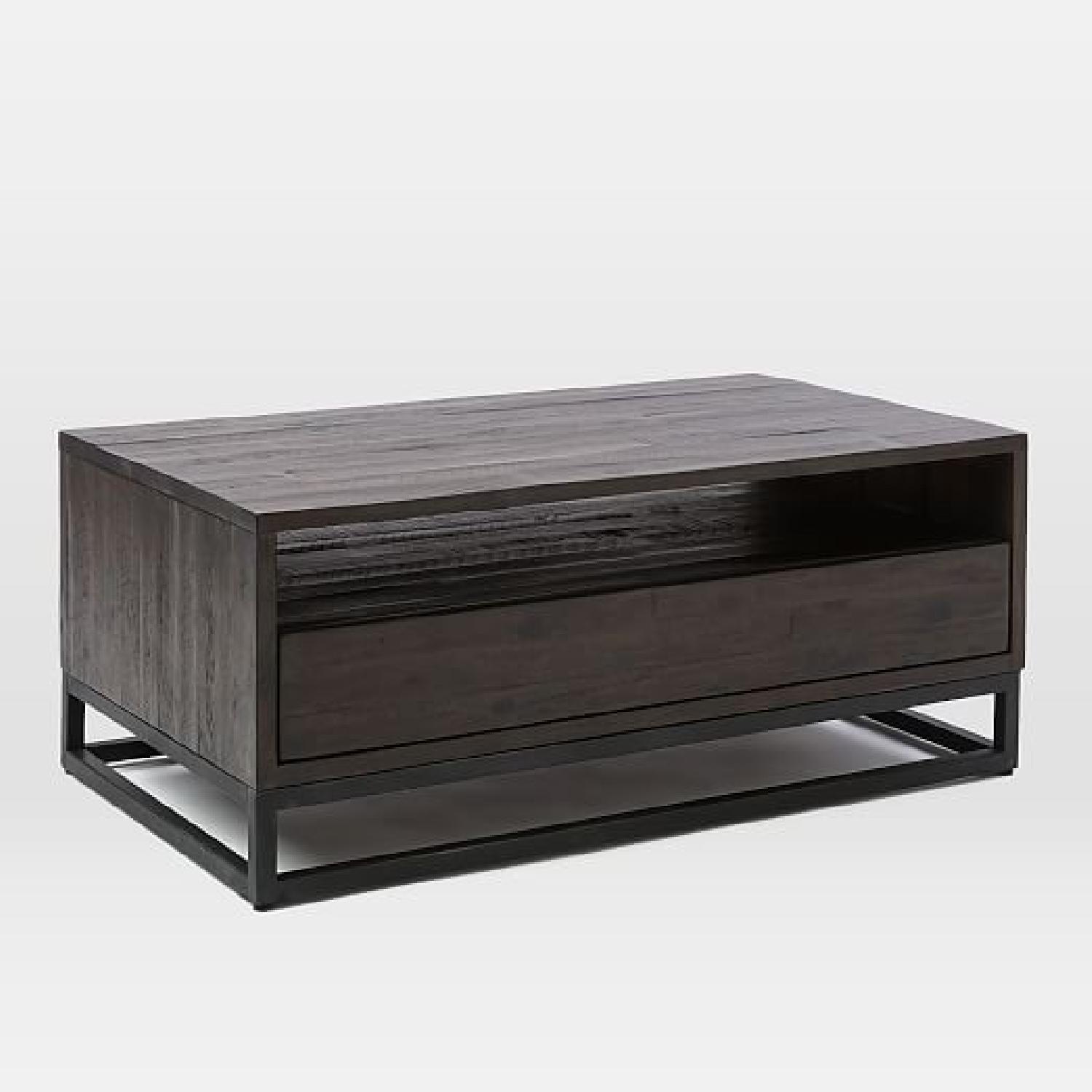 West Elm Logan Industrial Storage Coffee Table - image-1